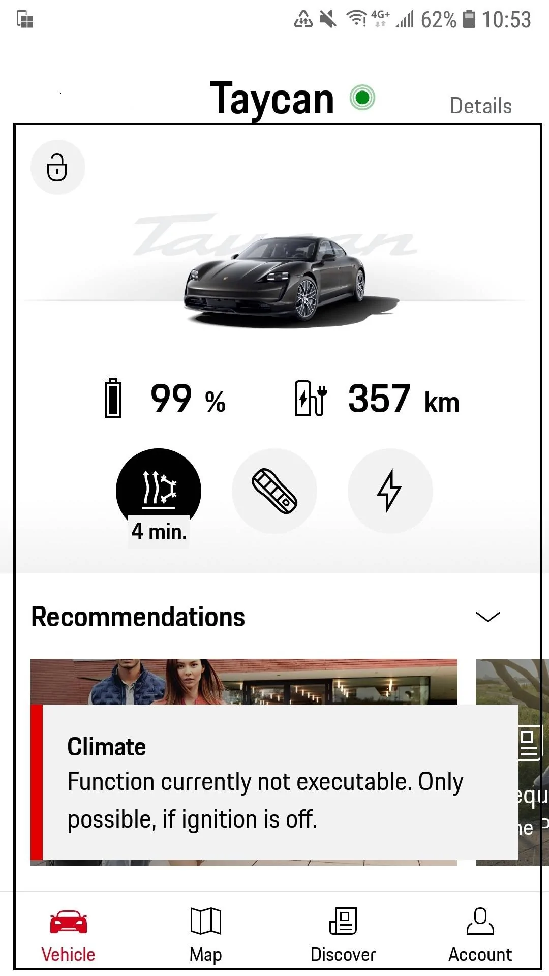 Porsche Taycan Only getting around 130 miles range Screenshot_20230217-105342_My Porsch