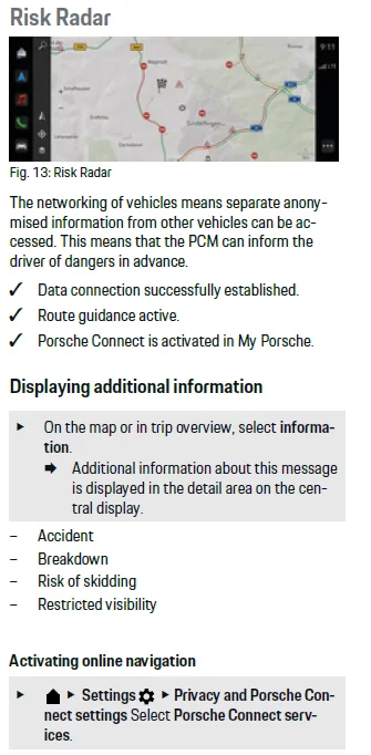 Porsche Taycan What is "Risk Radar - Hazard Warning" ? 1677076211867