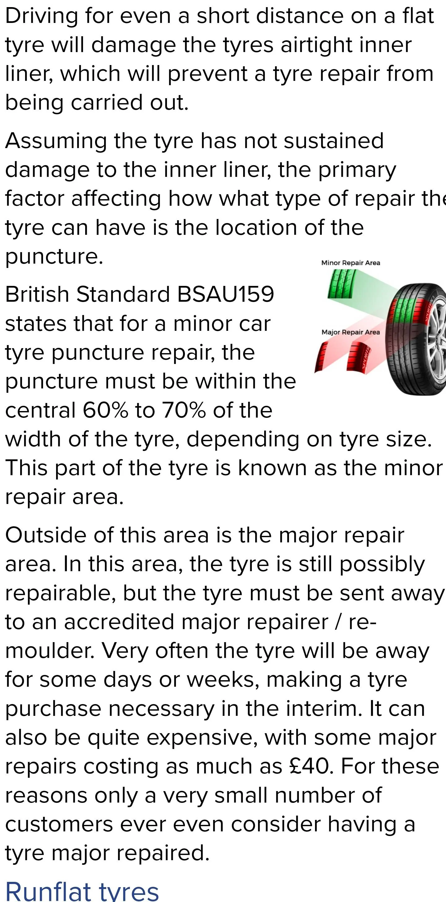 Porsche Taycan Tyre repair, tread limits Screenshot_20230222_183428_Samsung Internet