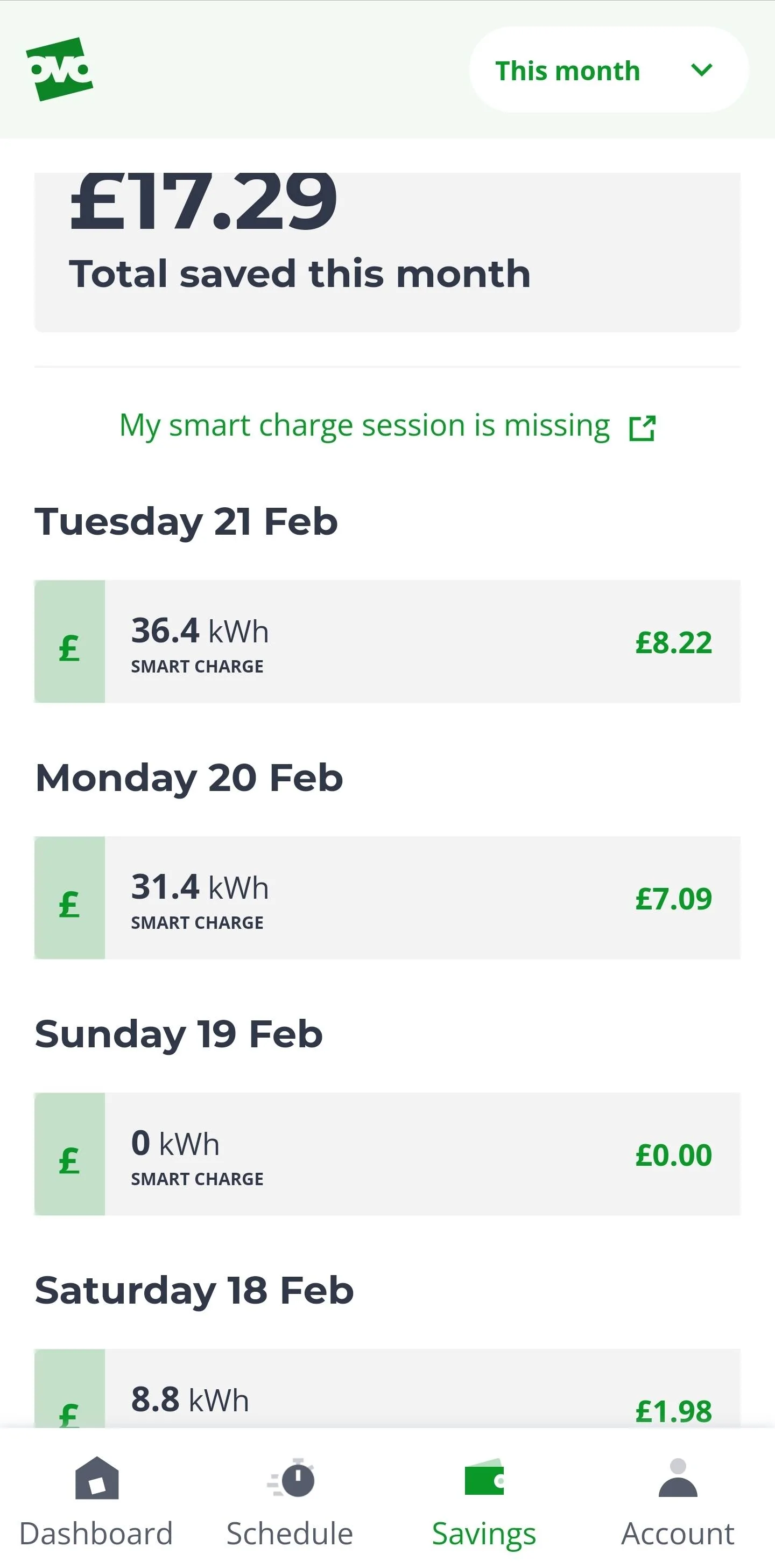 Porsche Taycan Best electricity tariff for EV switching today Screenshot_20230221_185910_Charge Anytim