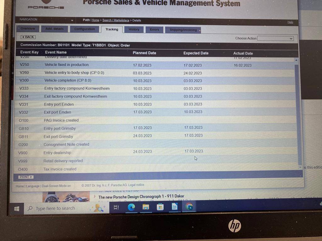 Porsche Taycan UK order status and delays? IMG-20230225-WA0000[1]