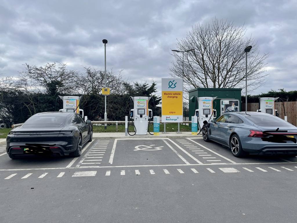 Porsche Taycan Road trip charging - London to North East 1678128552894