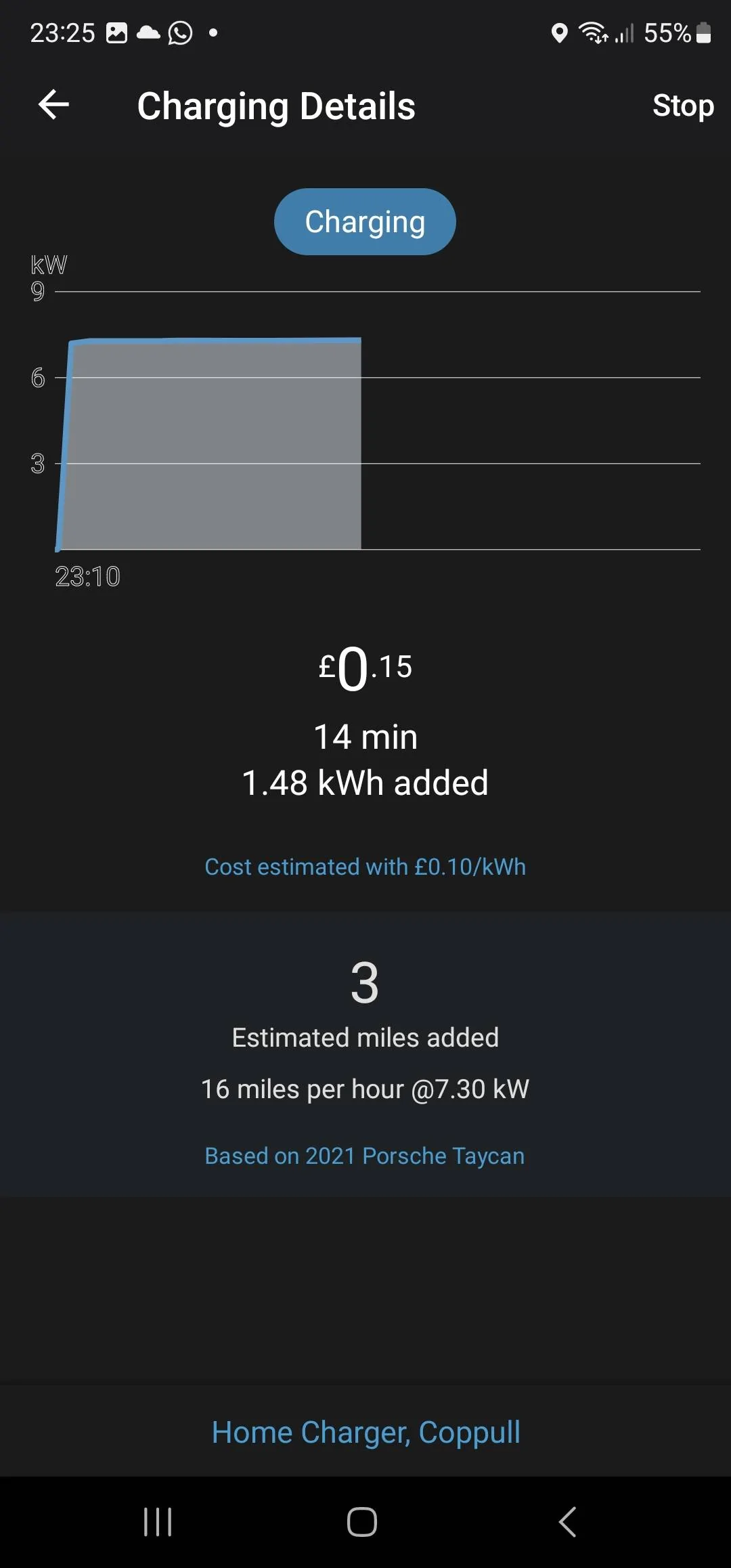 Porsche Taycan AC charging fails for no reason Screenshot_20230309_232541_ChargePoint