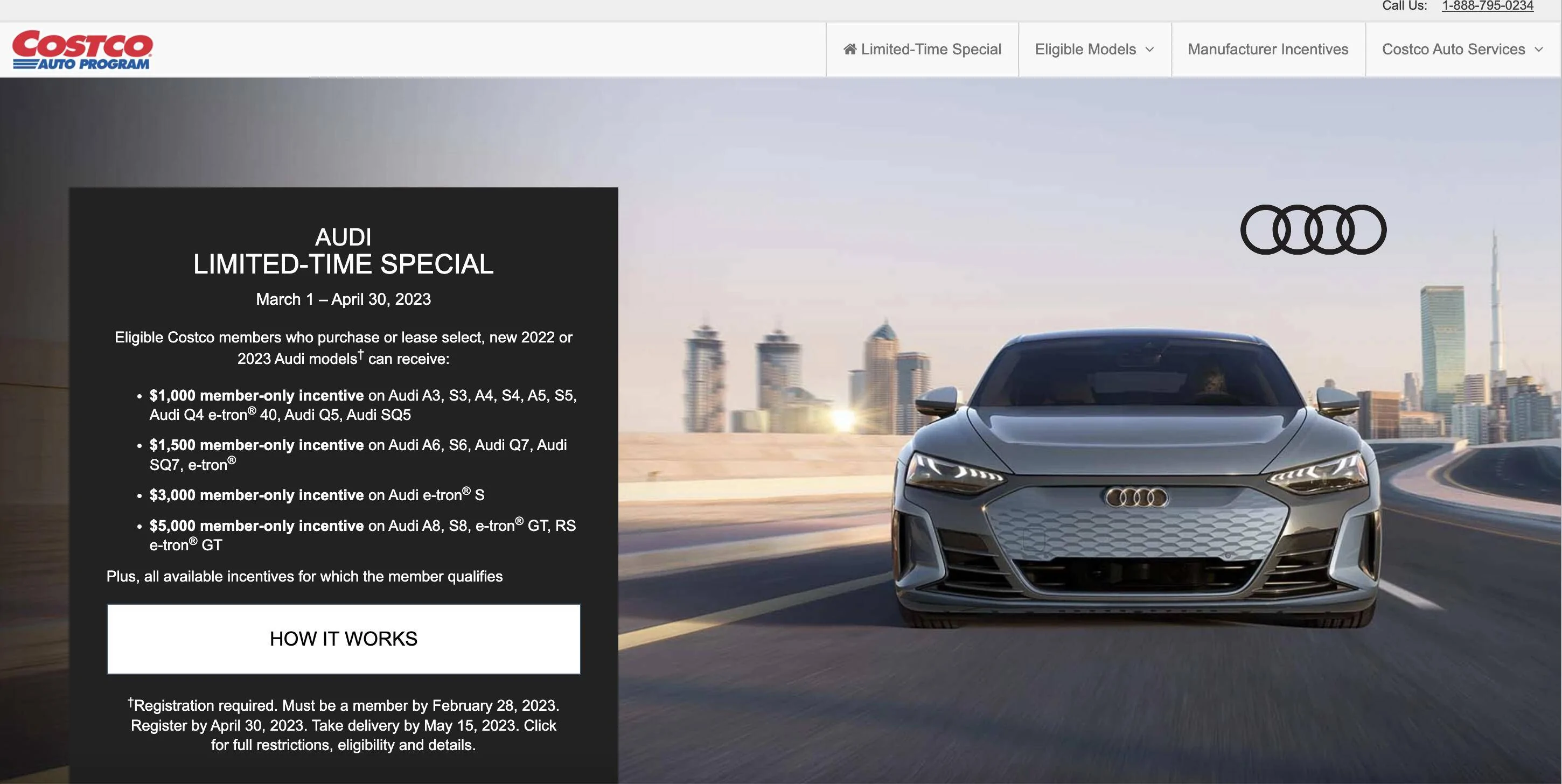 Porsche Taycan Costco Member incentive for e-tron GT and e-tron GT RS 1678472263835