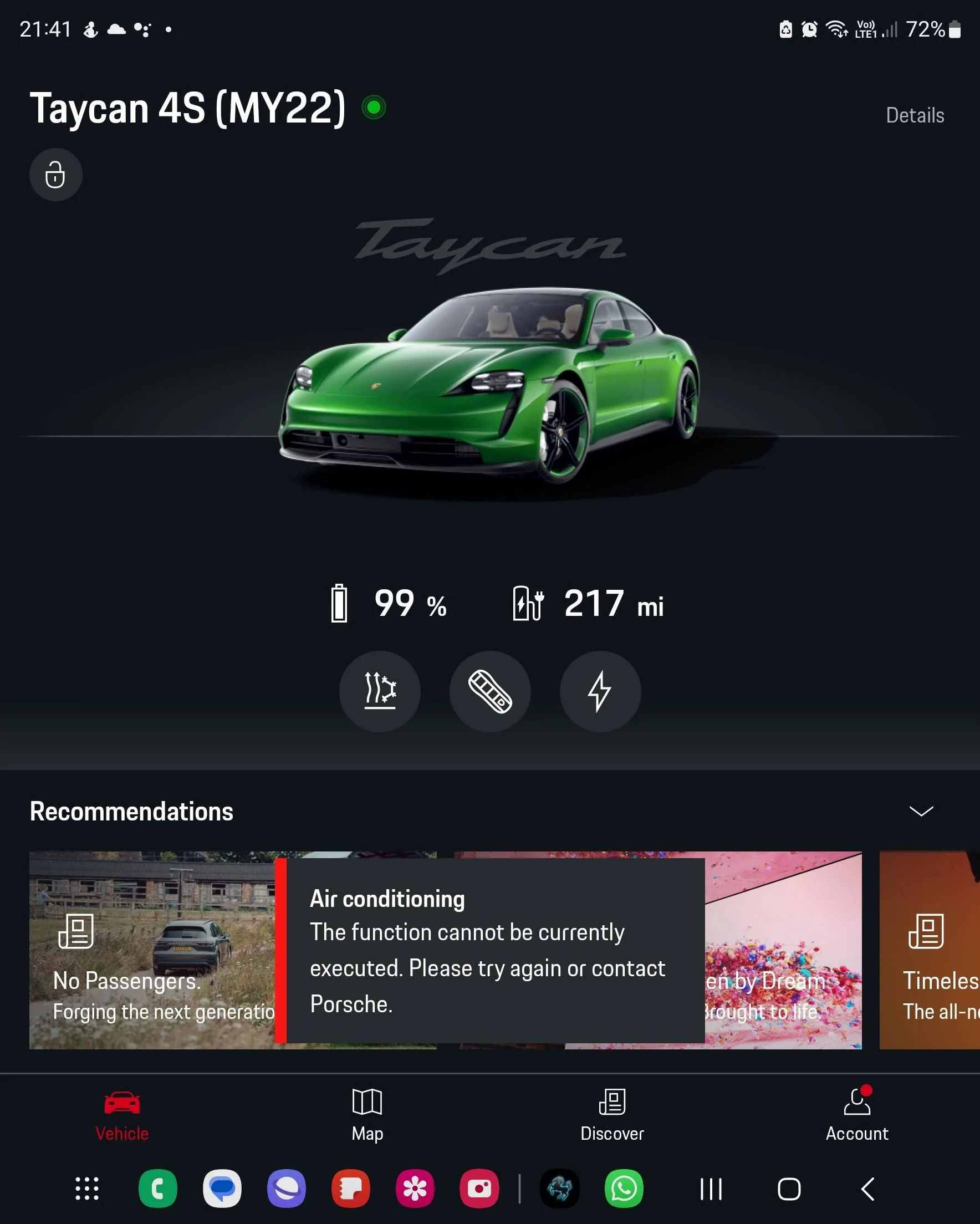 Porsche Taycan Minor Crash / Porsche Hatfield Screenshot_20230311_214138_My Porsch
