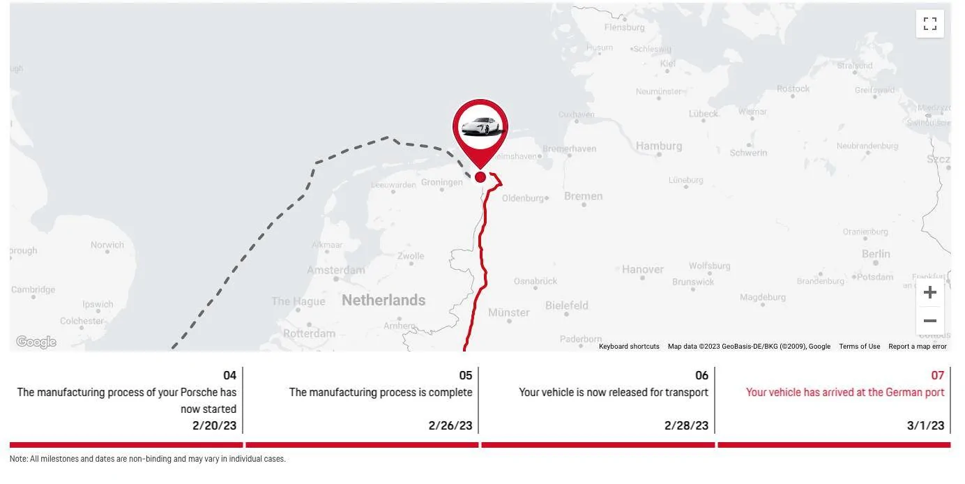 Porsche Taycan All Taycan deliveries being held at port due to needing new heaters Screen Shot 2023-03-16 at 11.20.30 AM