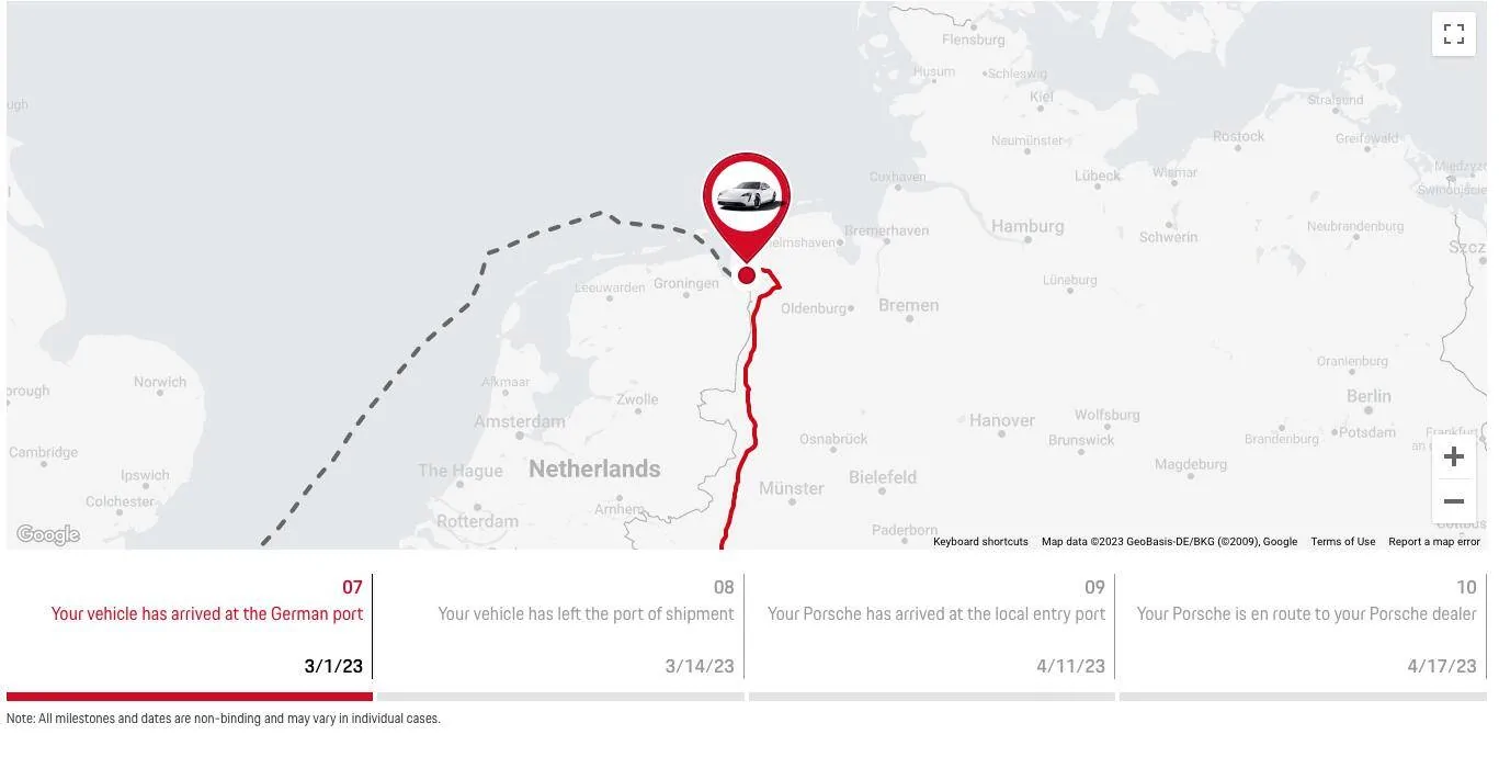Porsche Taycan All Taycan deliveries being held at port due to needing new heaters Screen Shot 2023-03-16 at 11.04.44 AM