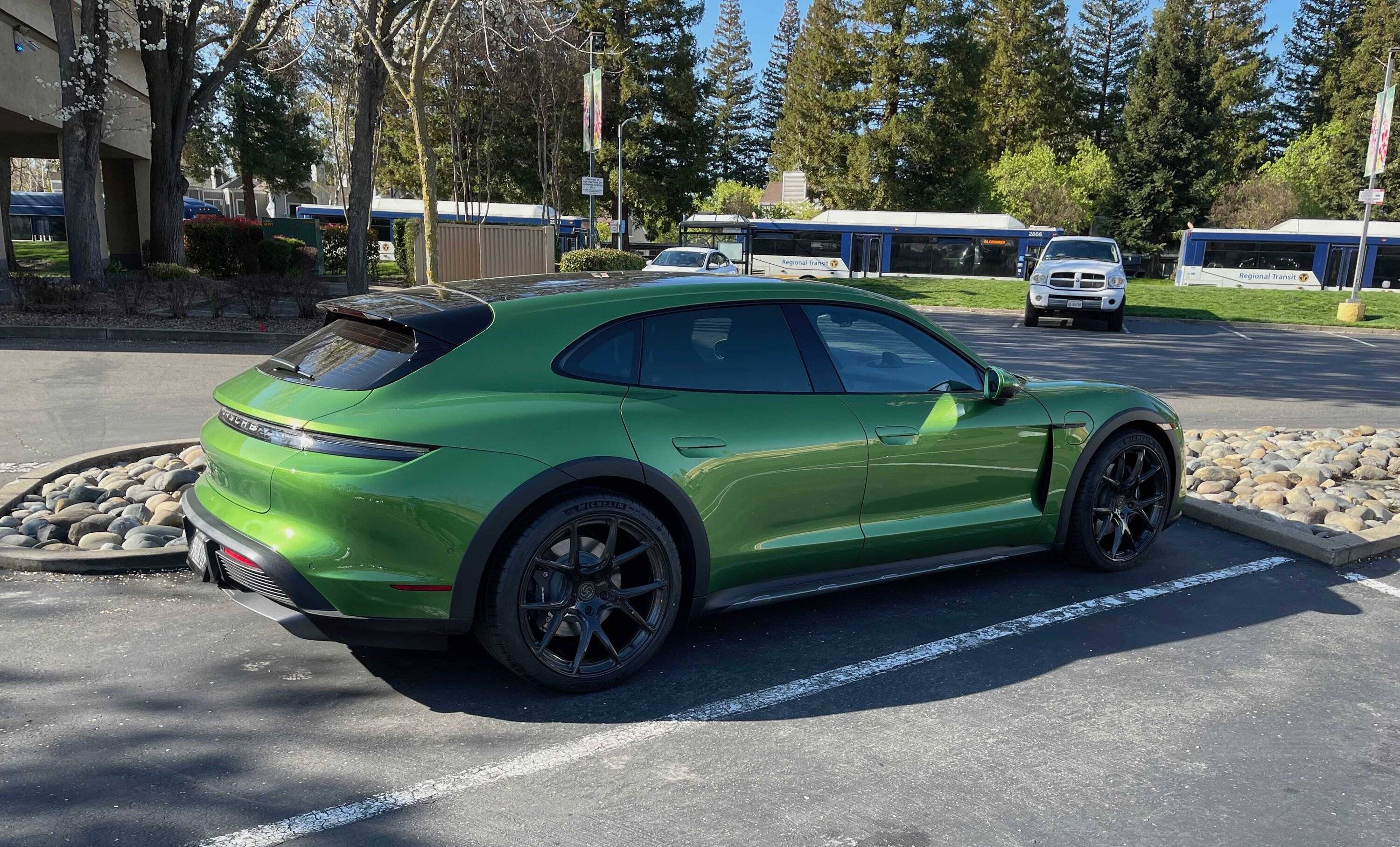 Porsche Taycan MAMBA GREEN Taycan Club At Bel-Air