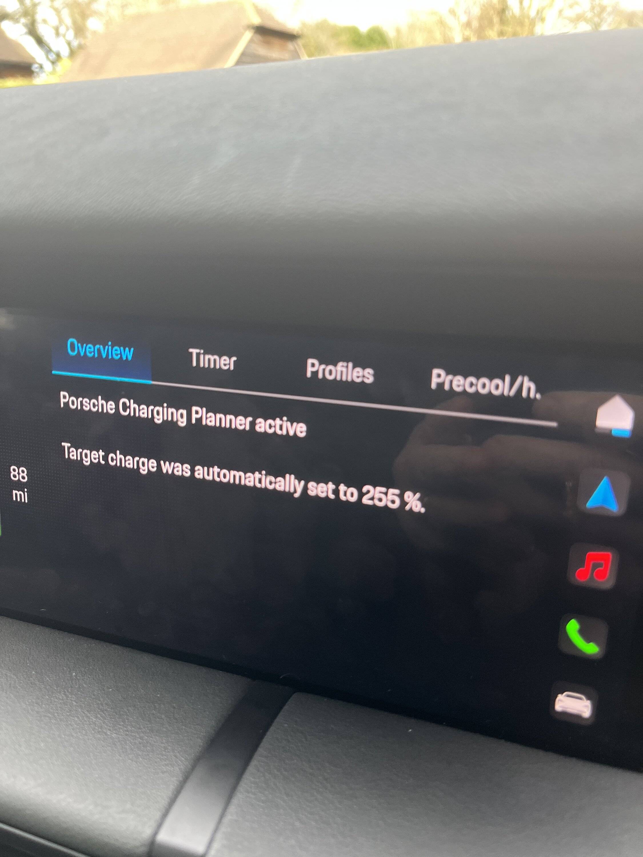 Porsche Taycan Target charge was automatically set to 255% IMG_6469.JPG