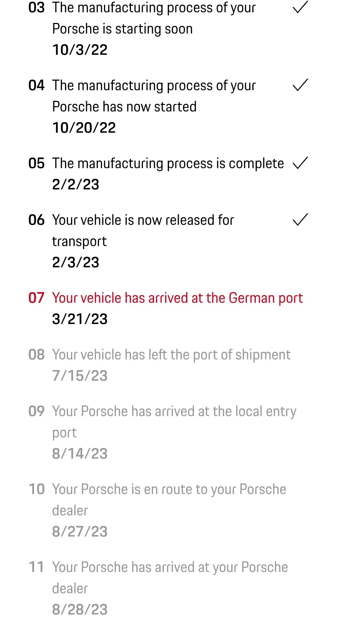 Porsche Taycan All Taycan deliveries being held at port due to needing new heaters Screenshot_20230323_095205_Chrom