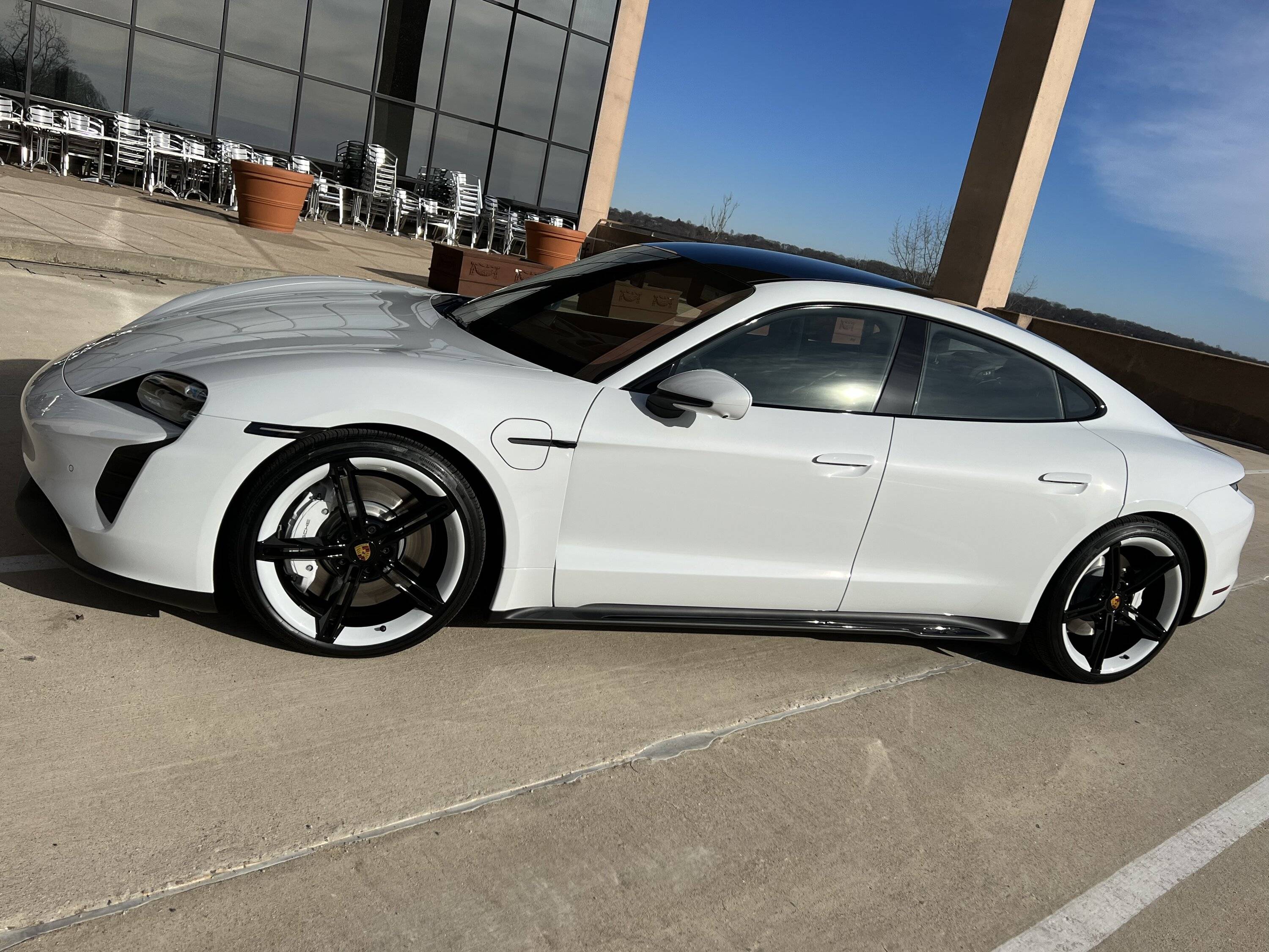 Porsche Taycan Spacers w/ Rear Wheel Steering & 21” Mission E Wheels FCC5DB1D-0760-4109-8882-BA23DB587C66
