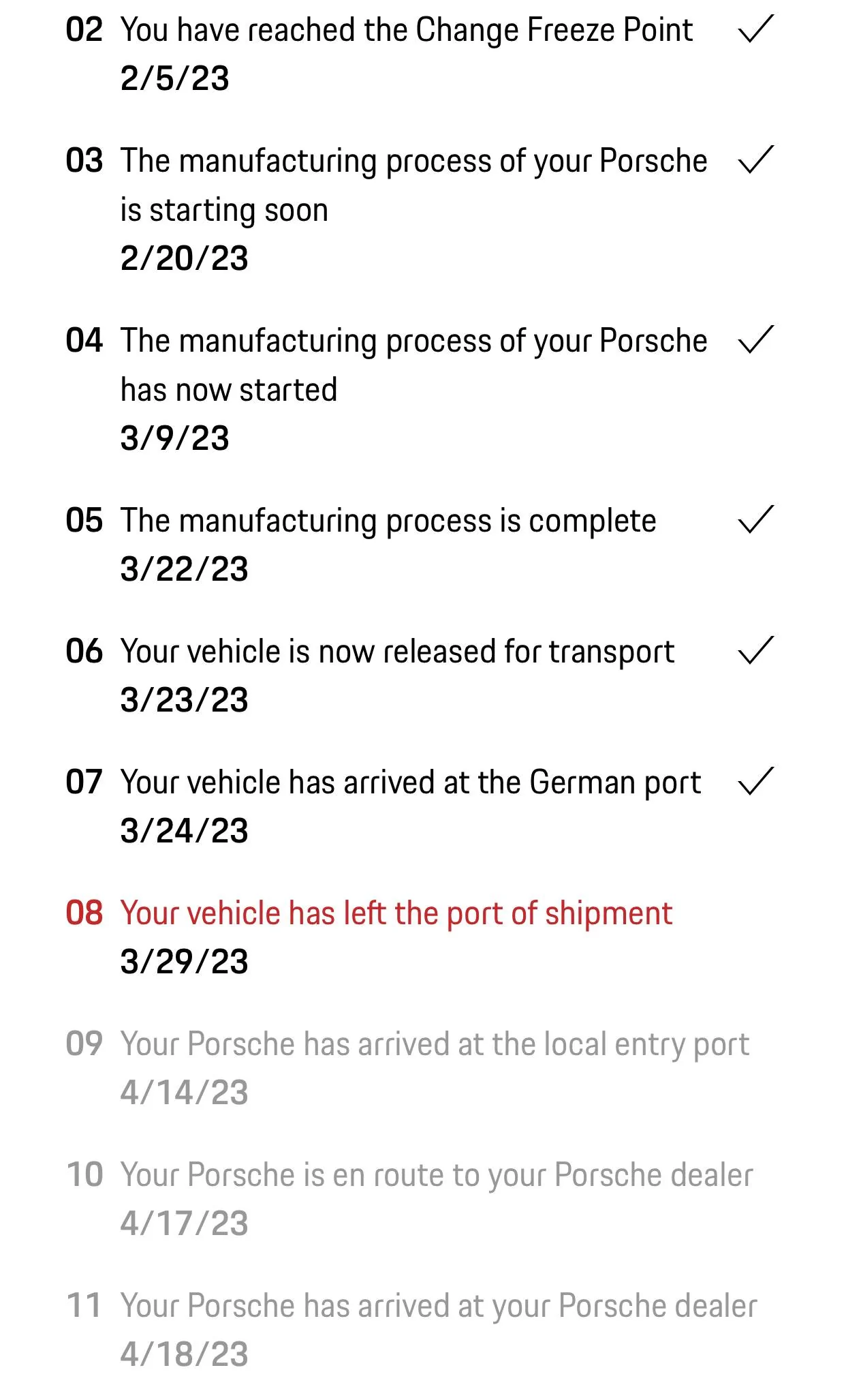 Porsche Taycan April 2023 Deliveries IMG_0877