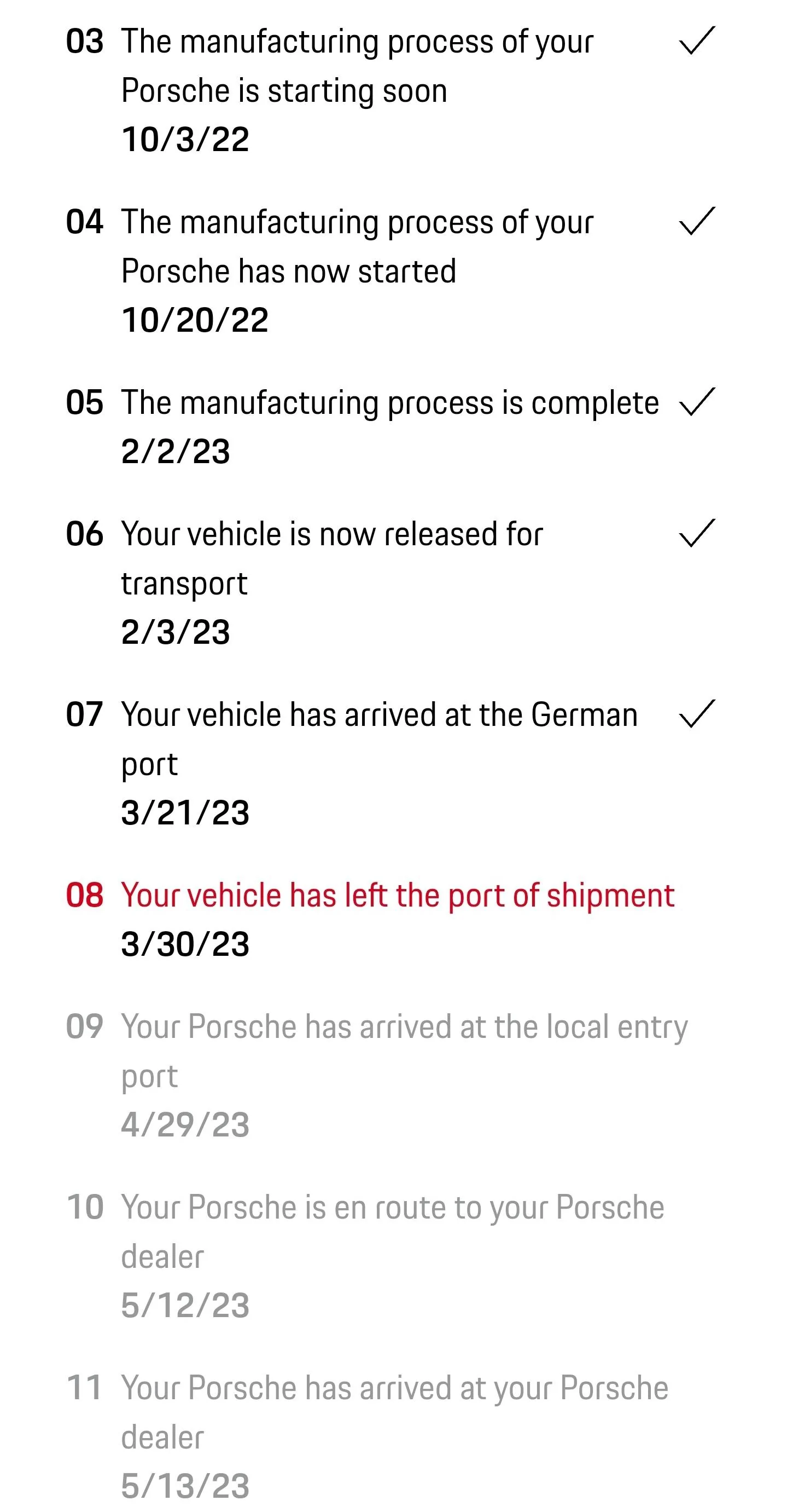 Porsche Taycan All Taycan deliveries being held at port due to needing new heaters Screenshot_20230331_115738_Chrom