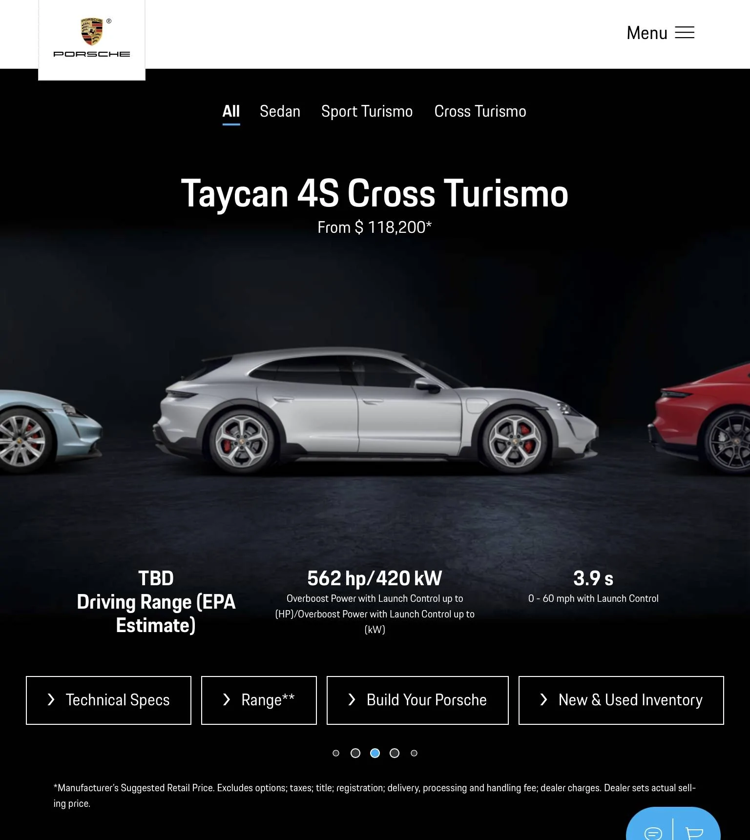 Porsche Taycan Taycan price increased. C023E7F5-95BB-4818-85FB-5A1C466BE77E
