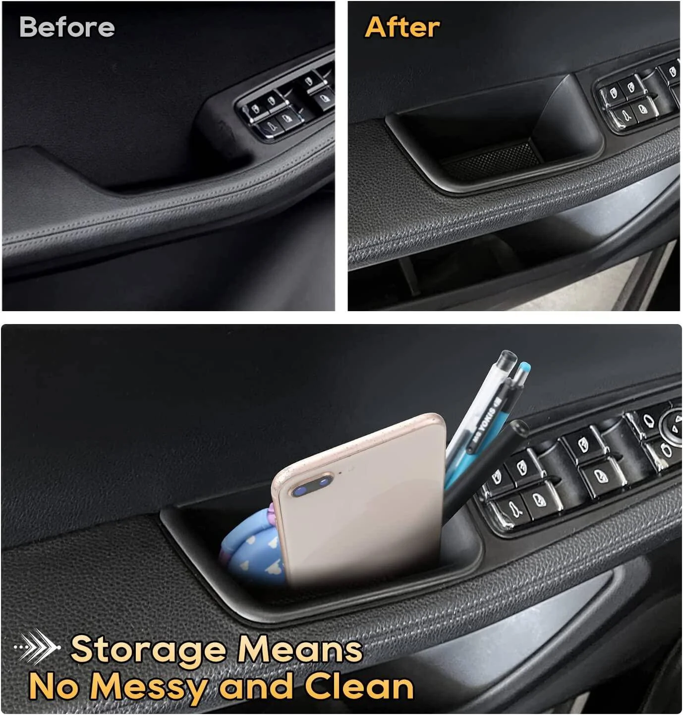 Porsche Taycan Storage ideas for driver's door area? 1680647443001