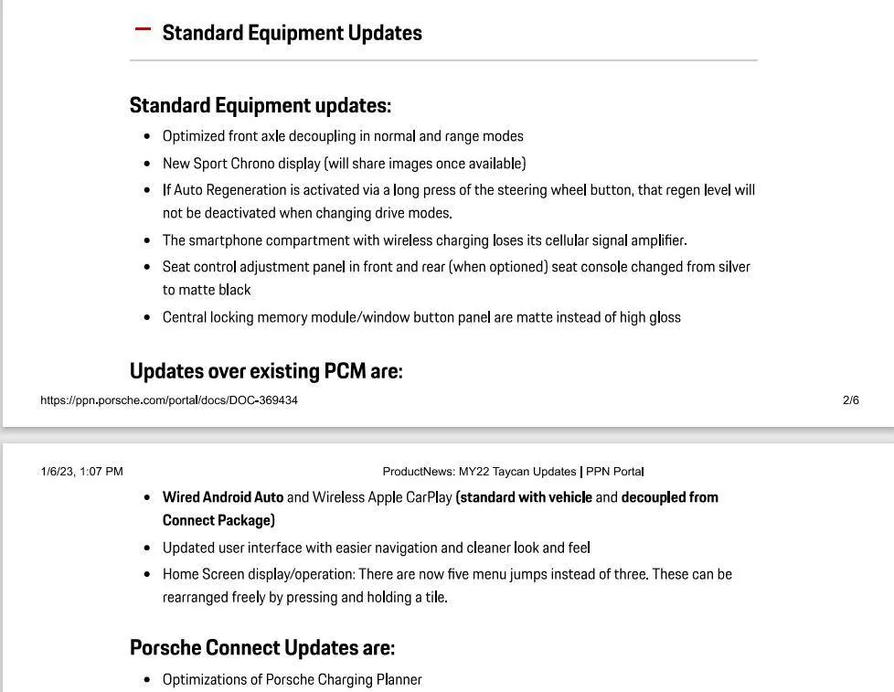 Porsche Taycan So what are the 2024 changes? 1681059466199