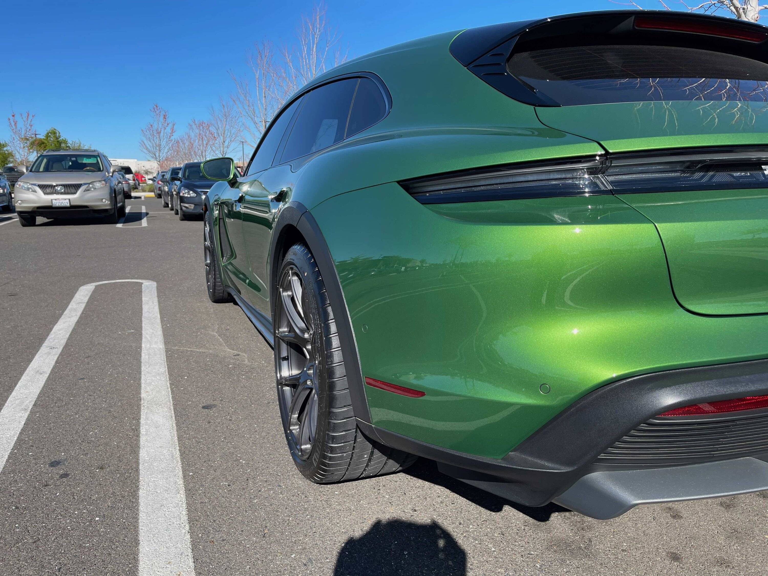 Porsche Taycan MAMBA GREEN Taycan Club Costco 2
