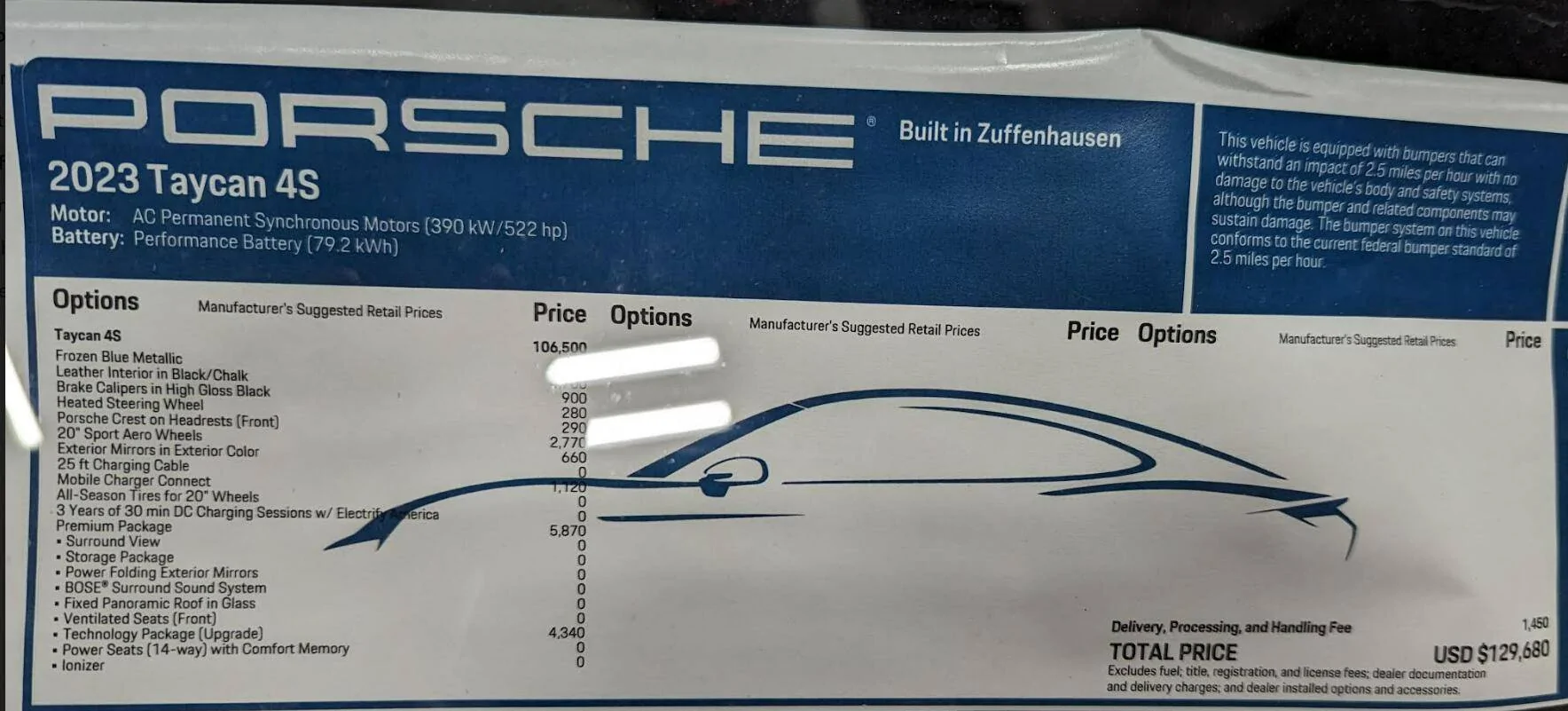 Porsche Taycan April 2023 Deliveries 1681217604796