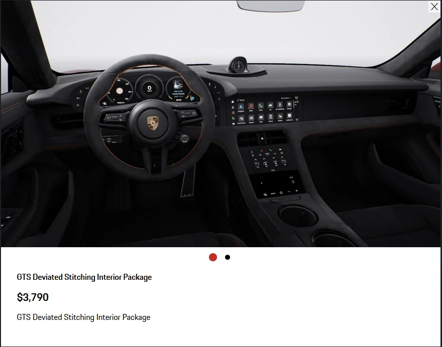 Porsche Taycan GTS Deviated Stitch Question 1681245321871