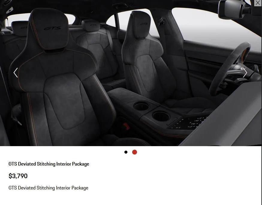 Porsche Taycan GTS Deviated Stitch Question 1681245334152