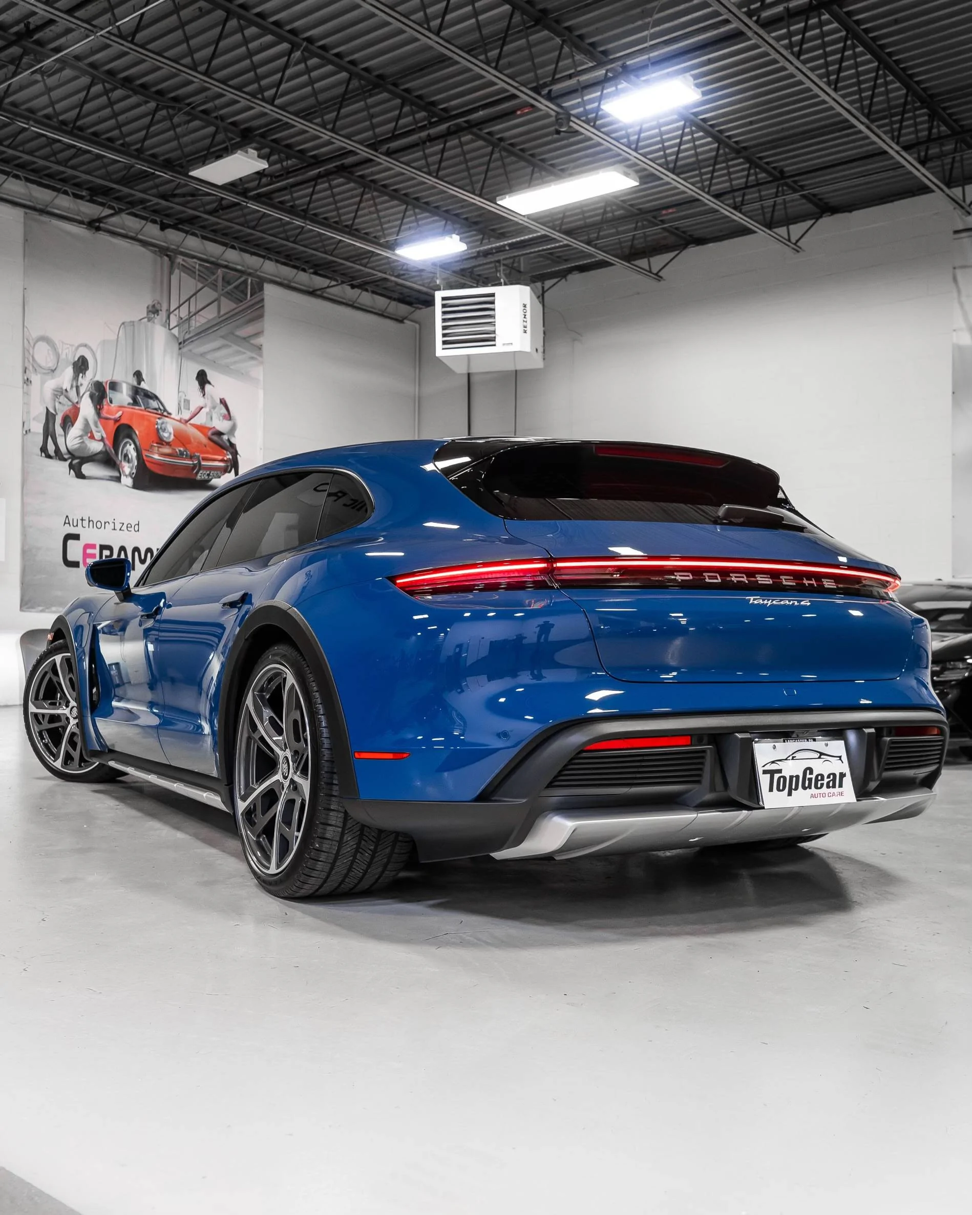 Porsche Taycan SOLD: 2022 Neptune Blue Taycan CT4 IMG_3803