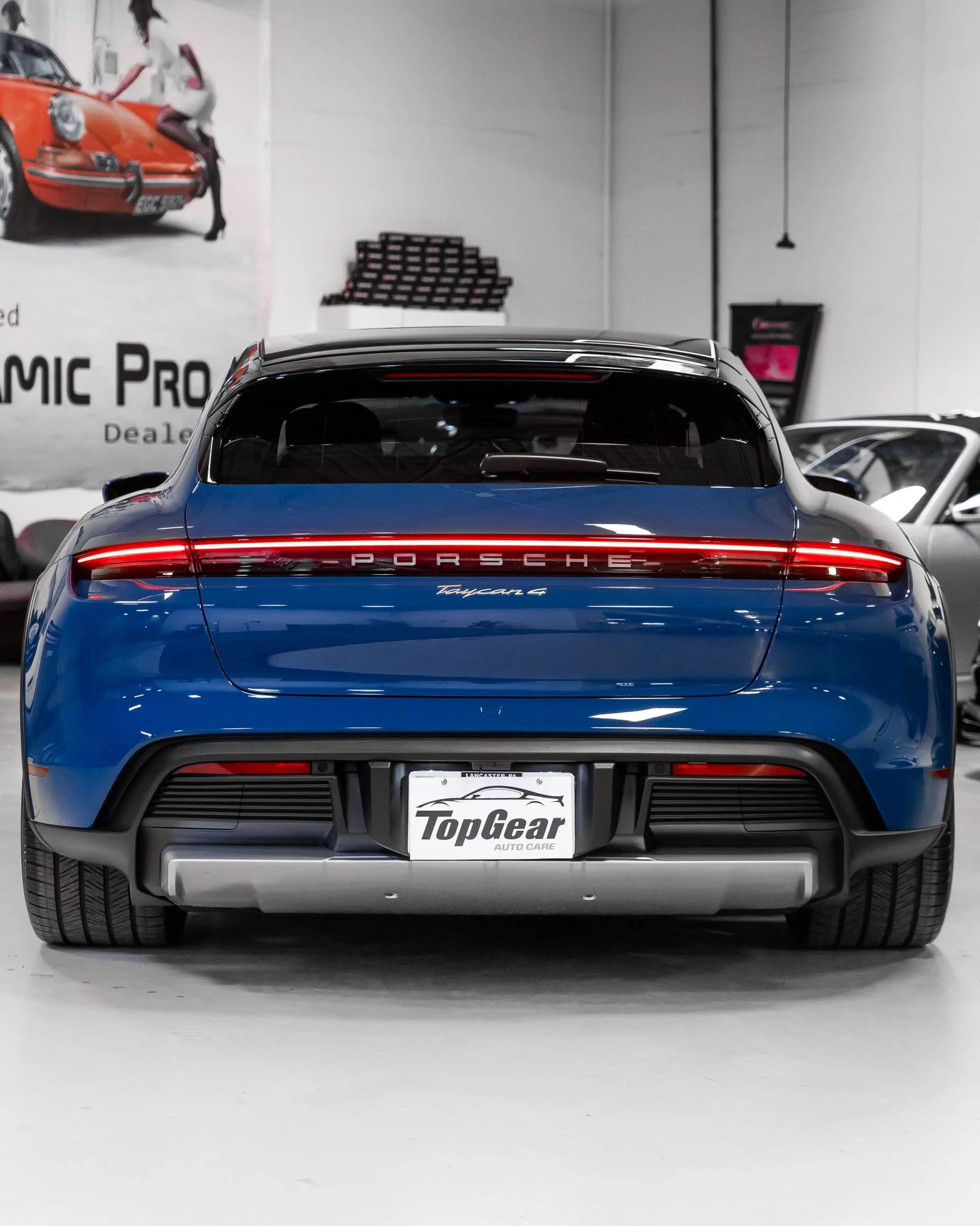 Porsche Taycan SOLD: 2022 Neptune Blue Taycan CT4 IMG_3807