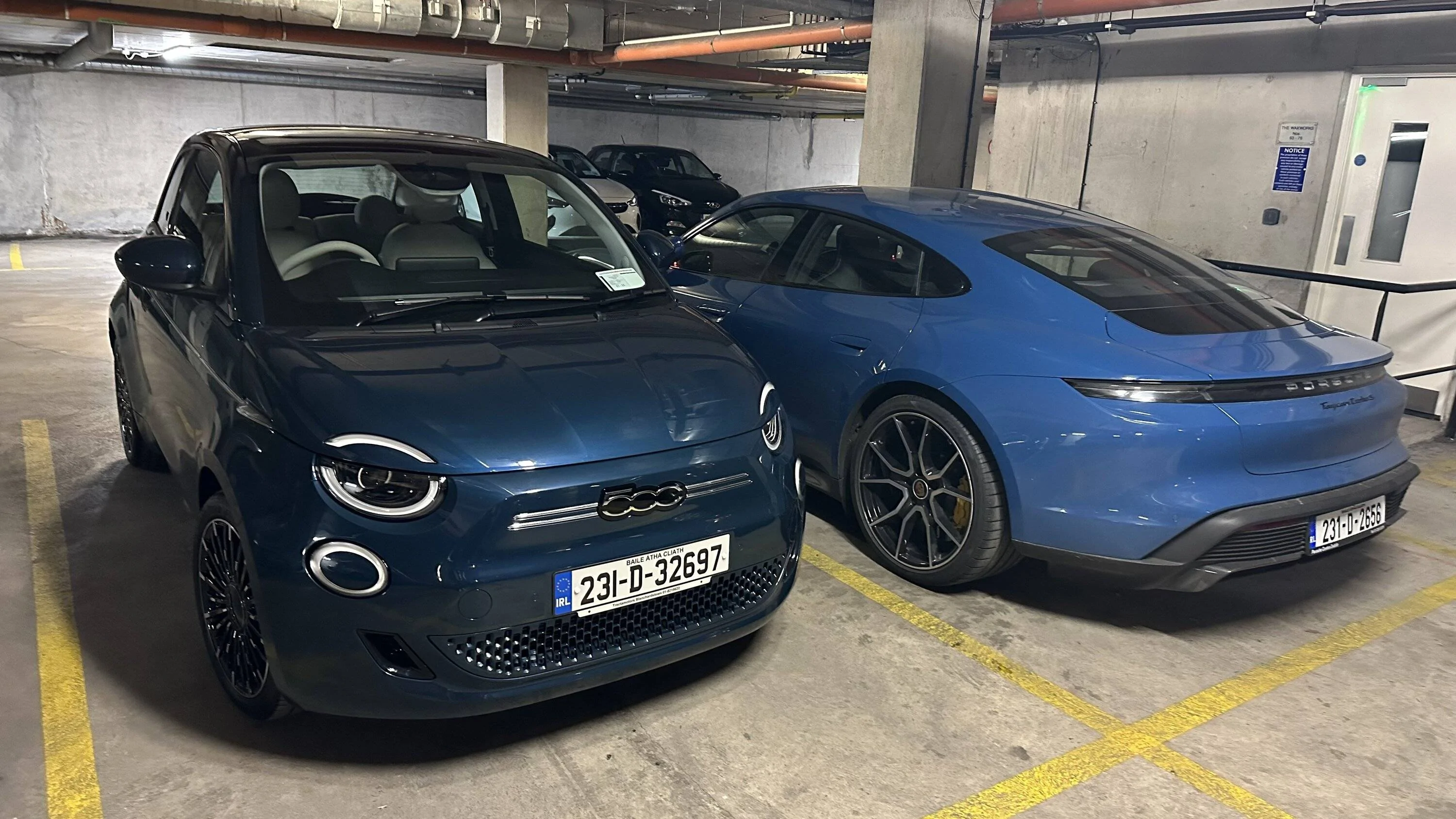 Porsche Taycan Any thoughts/experiences with the Fiat 500e? IMG_8051
