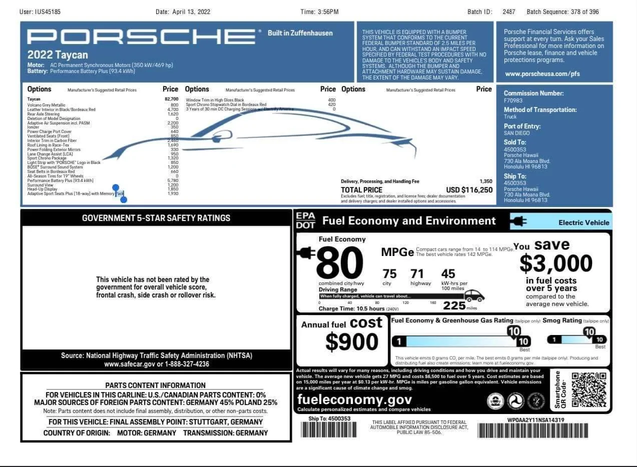 Porsche Taycan Feeler 2022 Taycan rwd IMG_3785