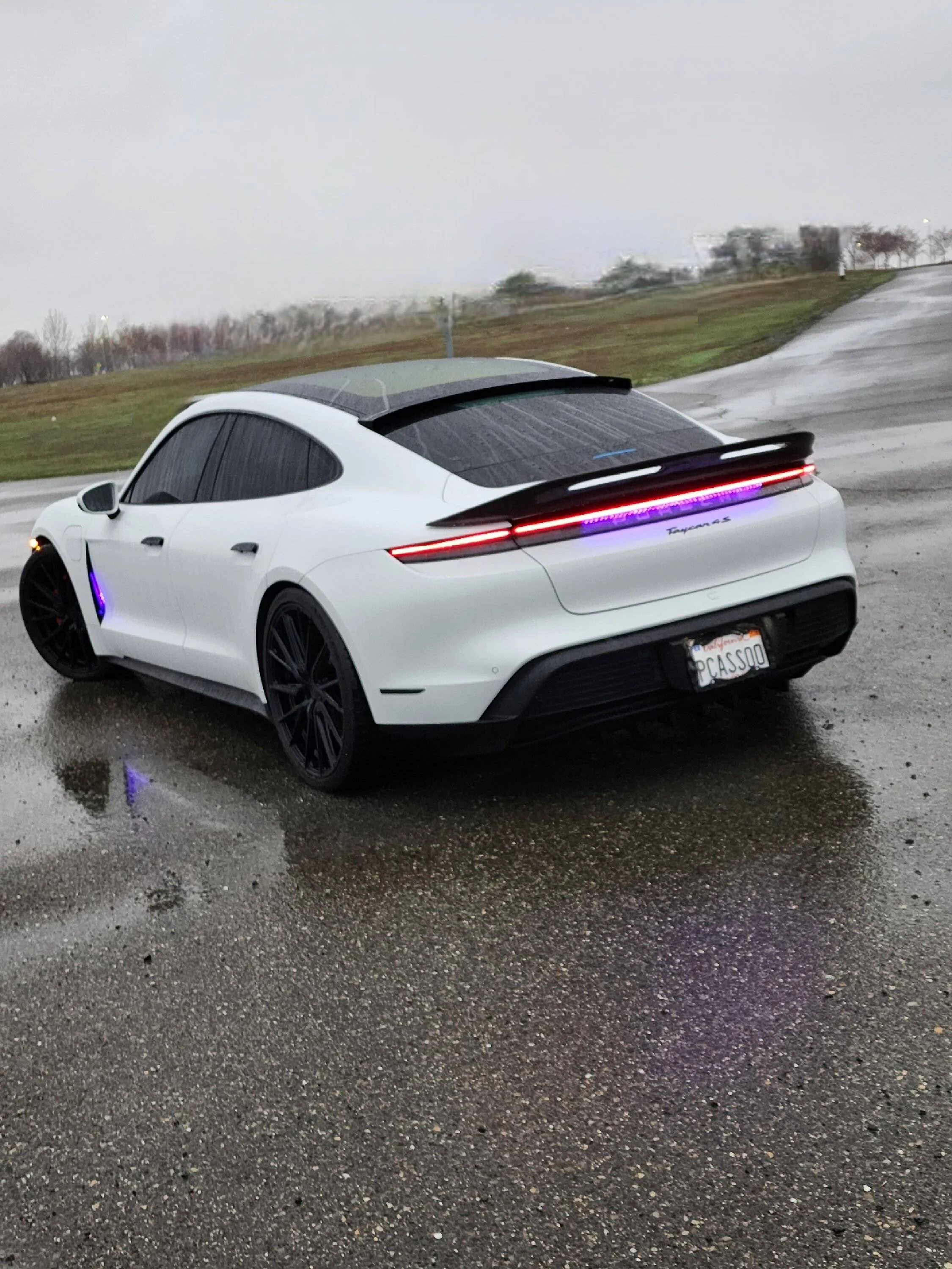Porsche Taycan Rear bumper reflectors 20221230_162505