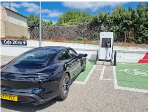 Porsche Taycan Long distance driving with AC charging only 1684263411879