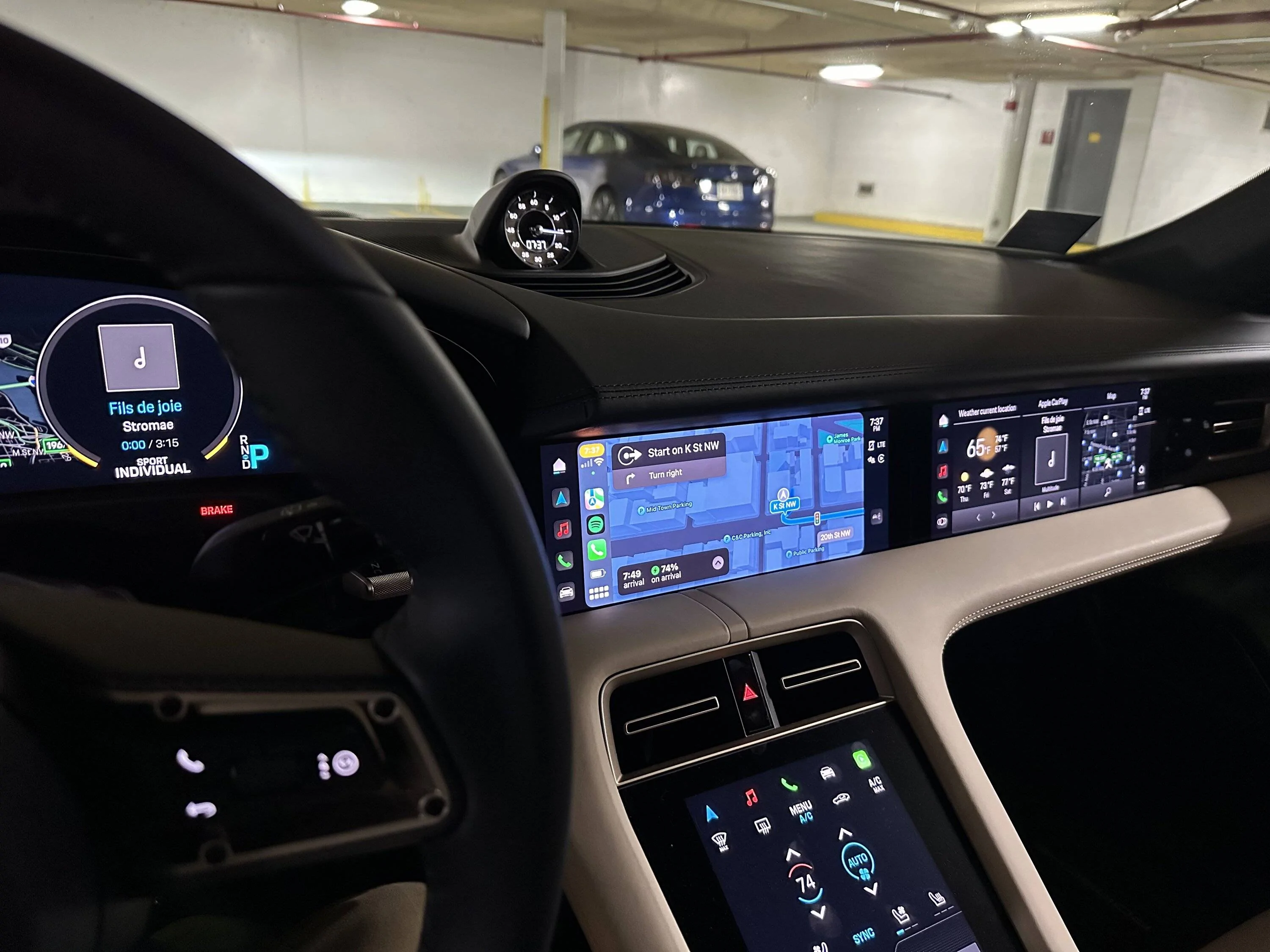Porsche Taycan Apple Maps via Carplay Now Supports EV Charging for Taycan IMG_4491