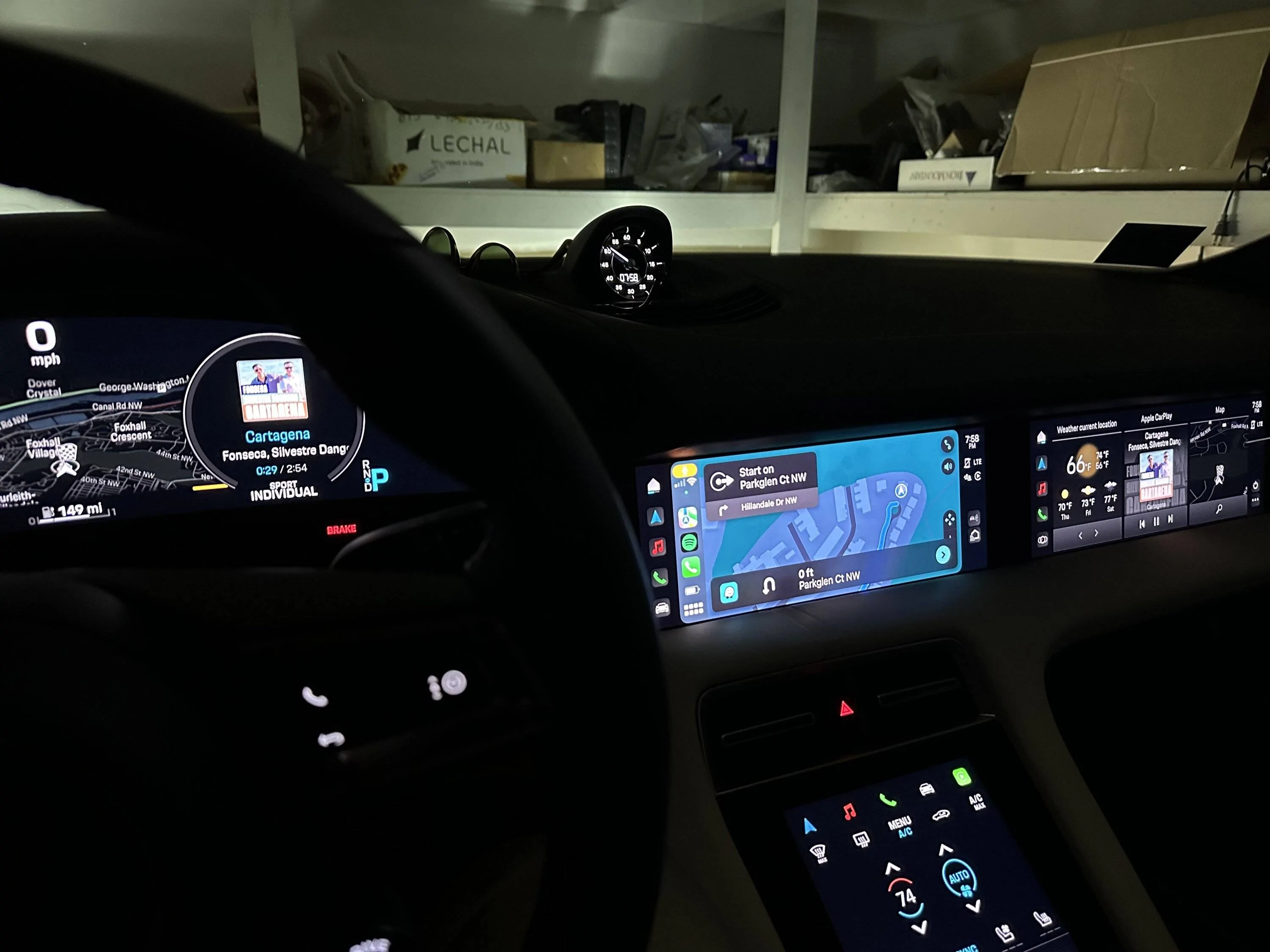 Porsche Taycan Apple Maps via Carplay Now Supports EV Charging for Taycan IMG_4493
