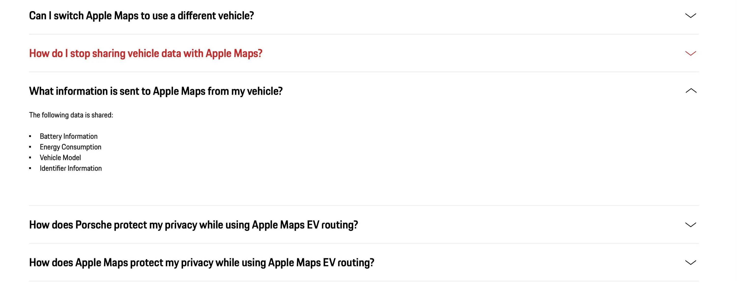 Porsche Taycan Apple Maps via Carplay Now Supports EV Charging for Taycan Screenshot 2023-05-18 at 09.45.17
