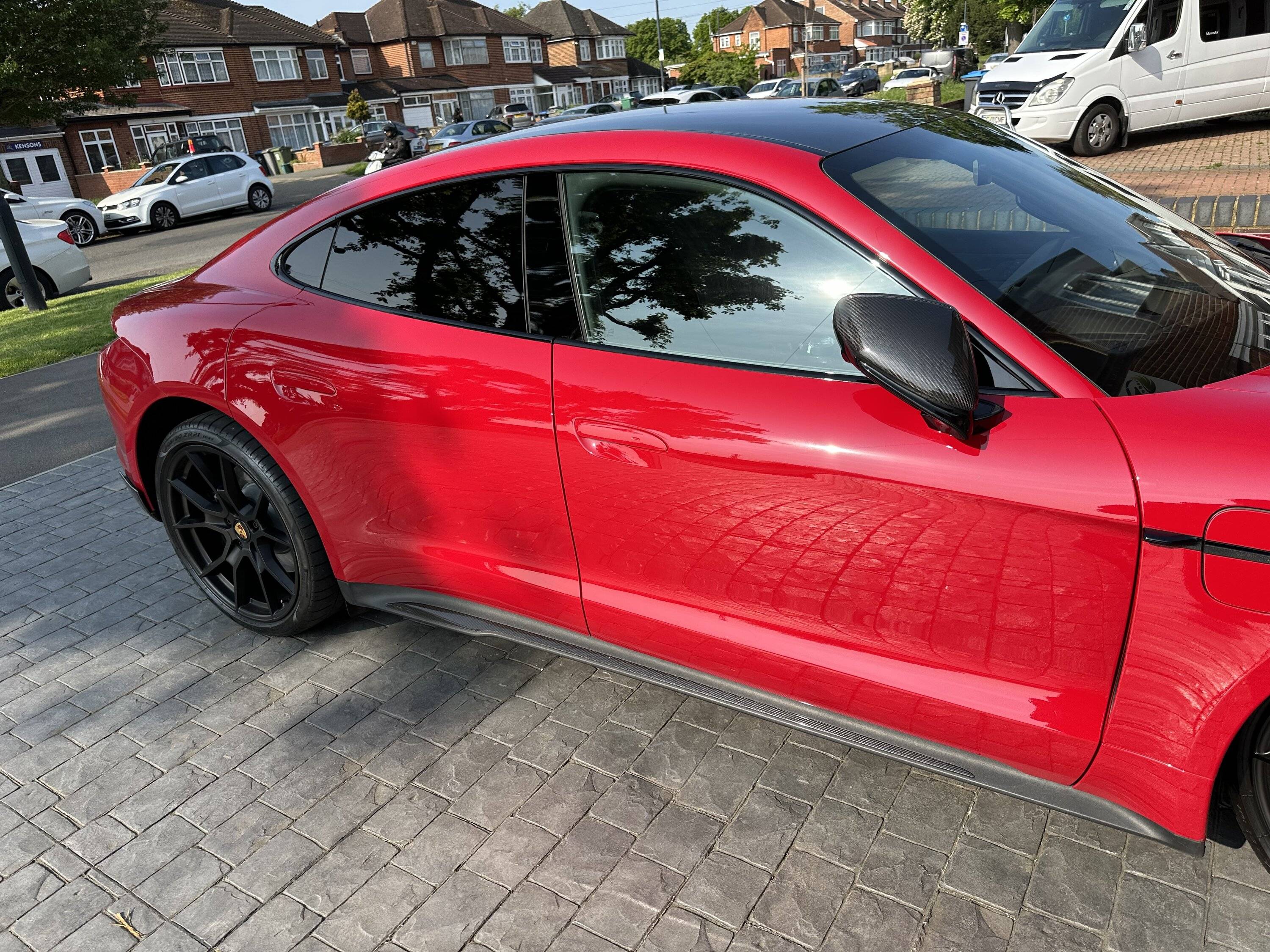 Porsche Taycan Damaged rear door IMG_0668