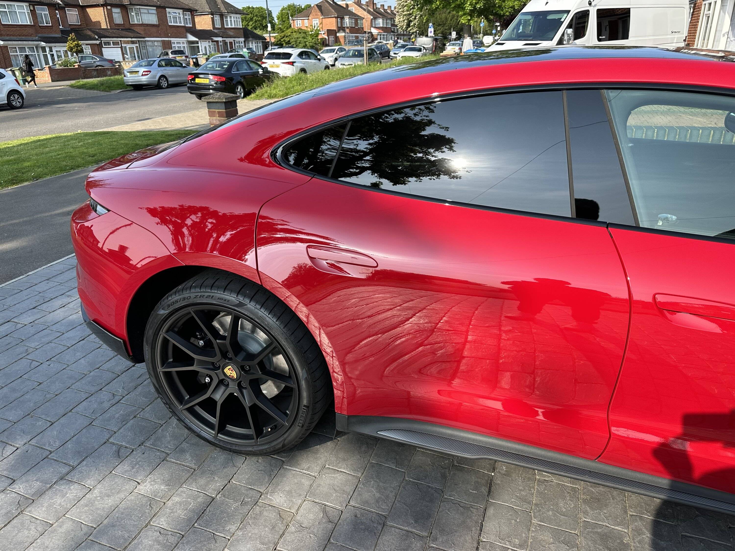 Porsche Taycan Damaged rear door IMG_0666