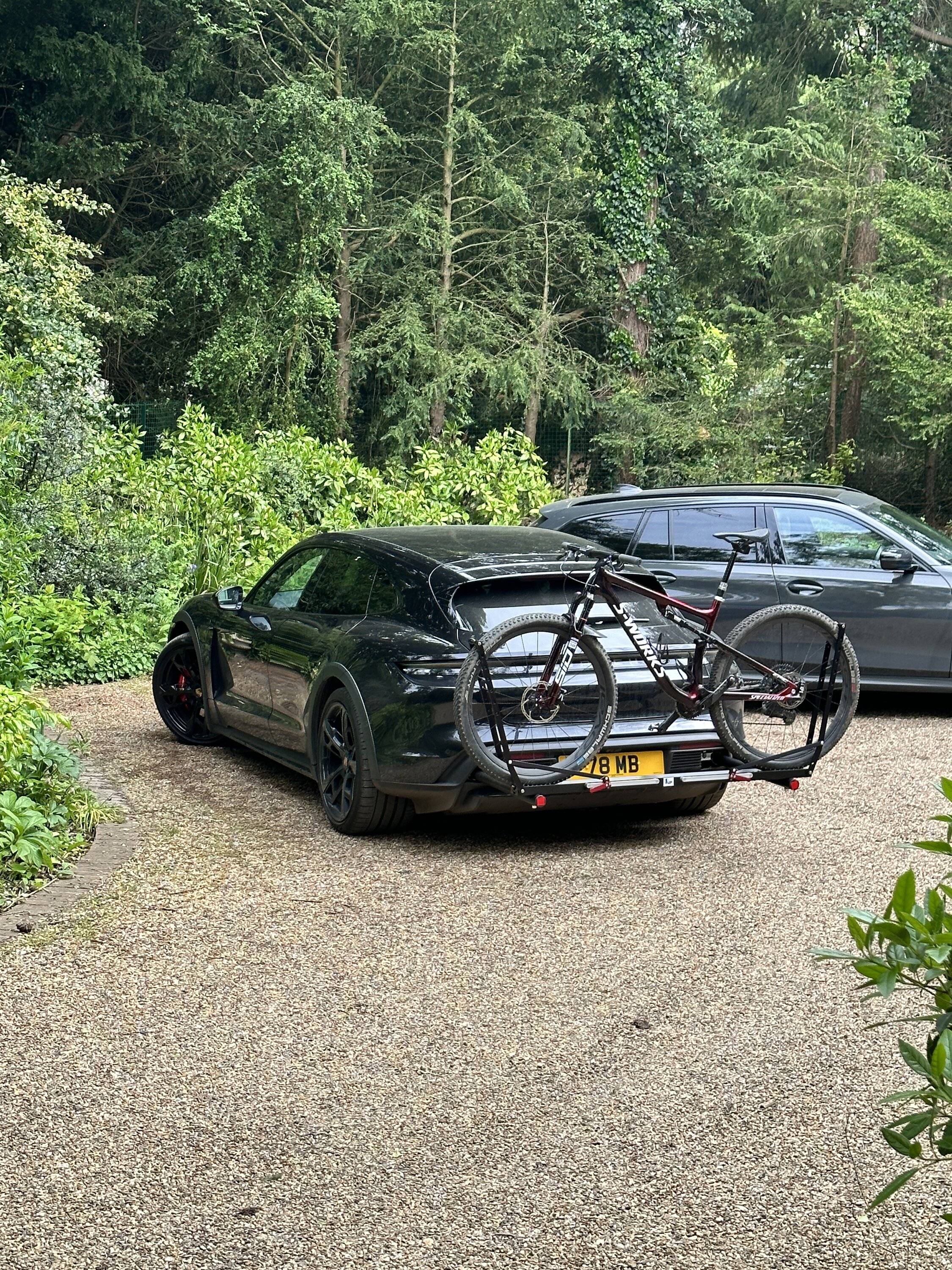 Porsche Taycan Bike rack alternative to OEM IMG_0361