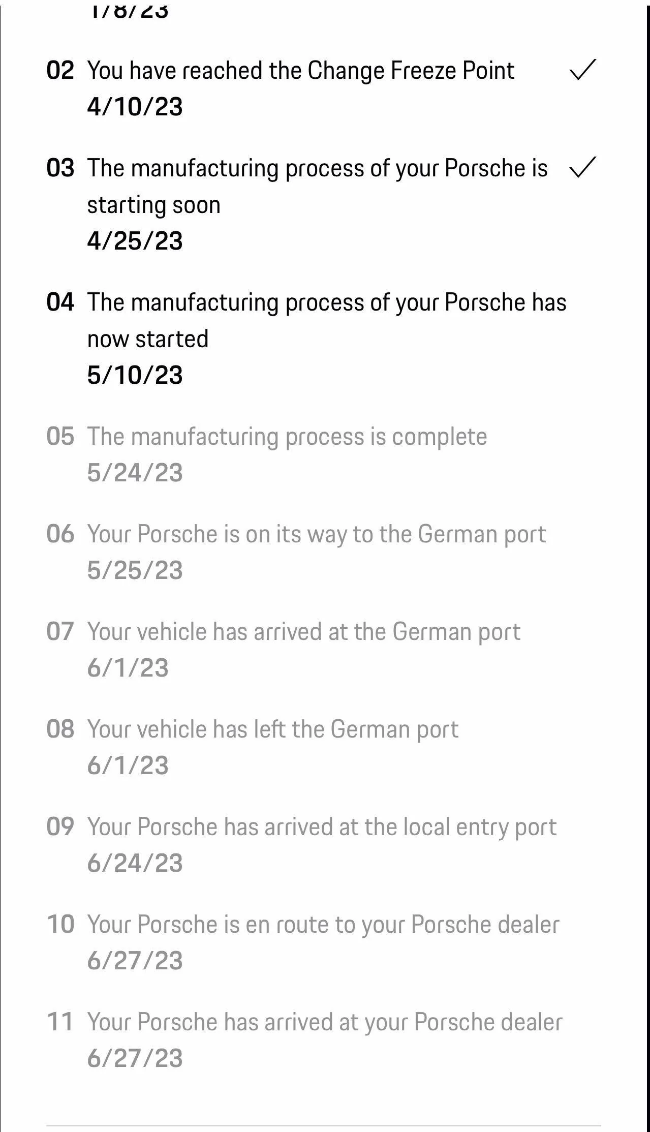 Porsche Taycan June 2023 Deliveries 2023_05_22 Updat