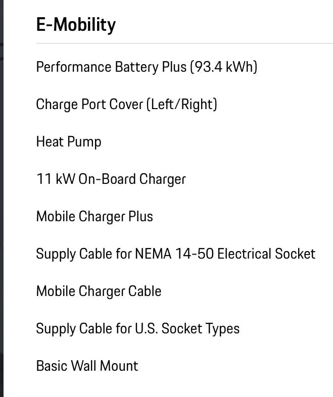 Porsche Taycan It's official - Porsche finally admits North American Taycan's have 11 kW onboard charger IMG_1718