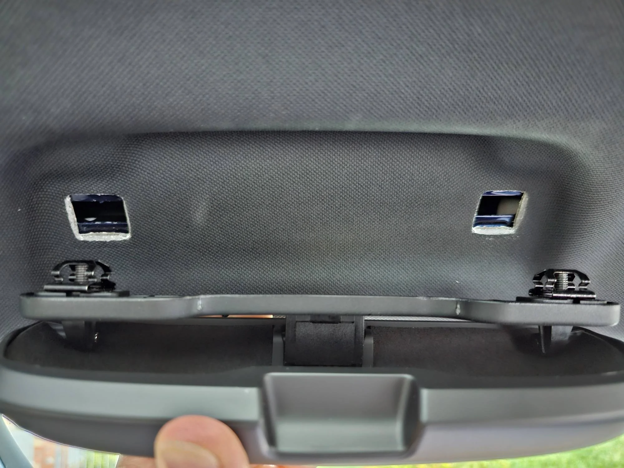 Porsche Taycan Sunglasses holder in place of grab handle handle5
