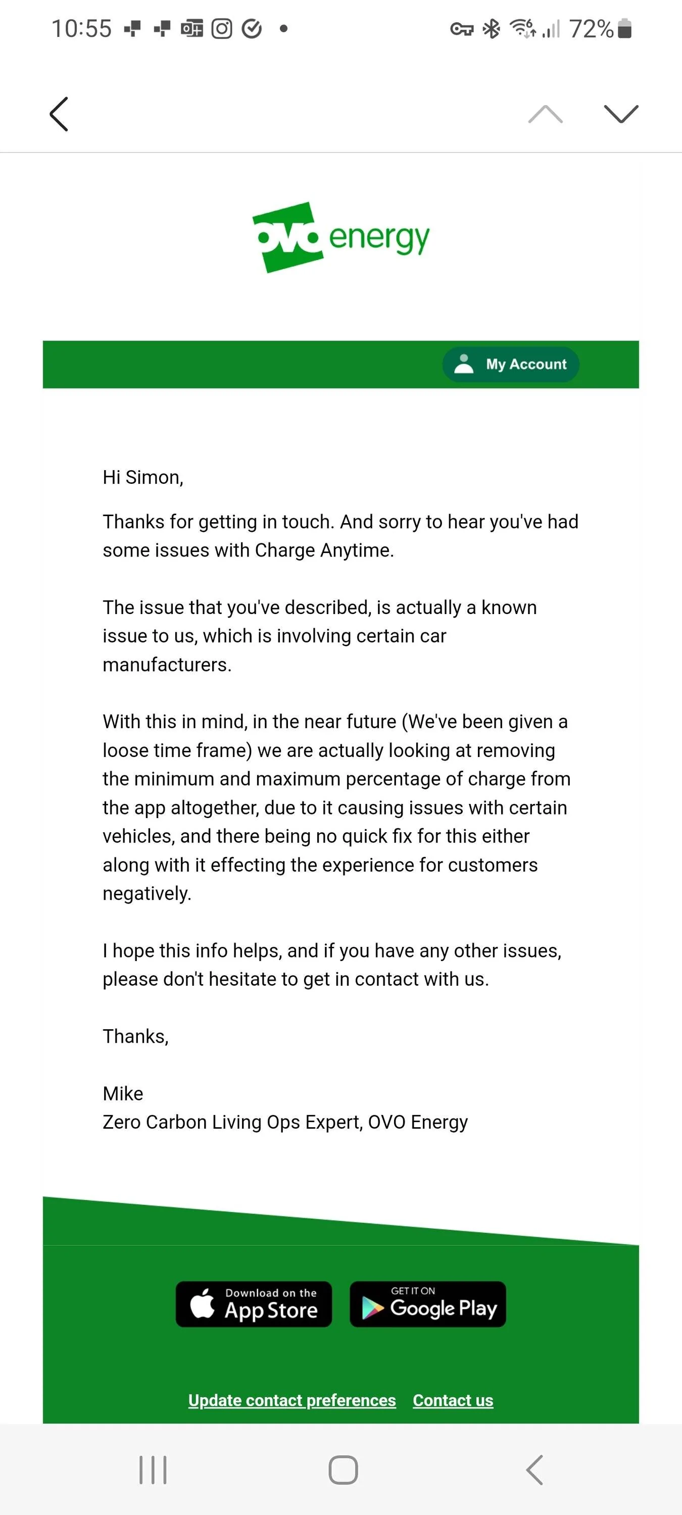 Porsche Taycan Best electricity tariff for EV switching today Screenshot_20230601_105547_Email