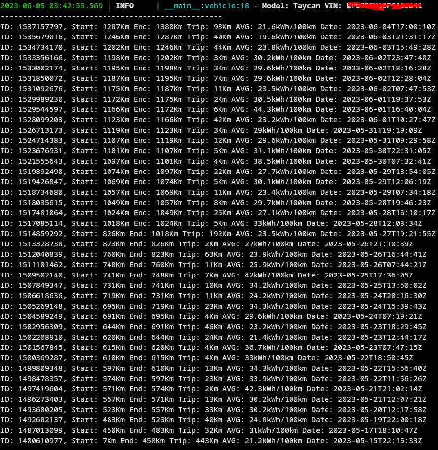 Porsche Taycan Recommendations for downloading historical trip data 1685933234813