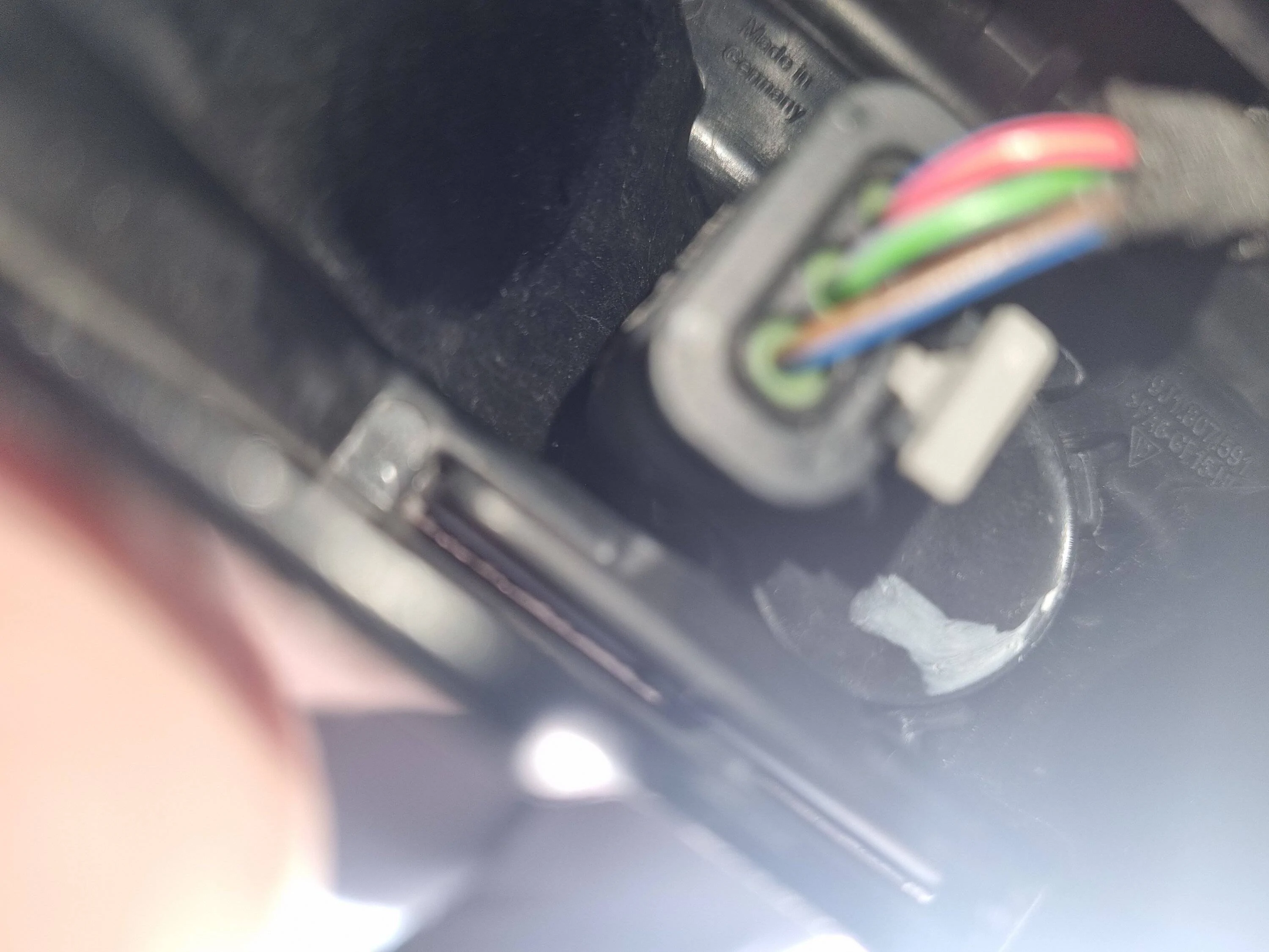 Porsche Taycan Changing Front Ultrasonic Sensors 20230607_121208