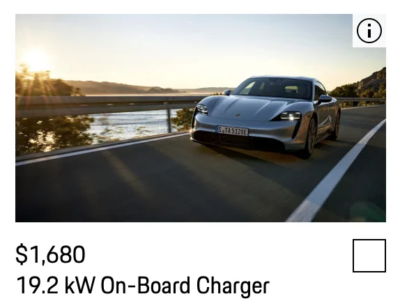 Porsche Taycan A modest proposal…NCAS port in North America on the driver's side… Screenshot 2023-06-08 at 4.01.54 PM