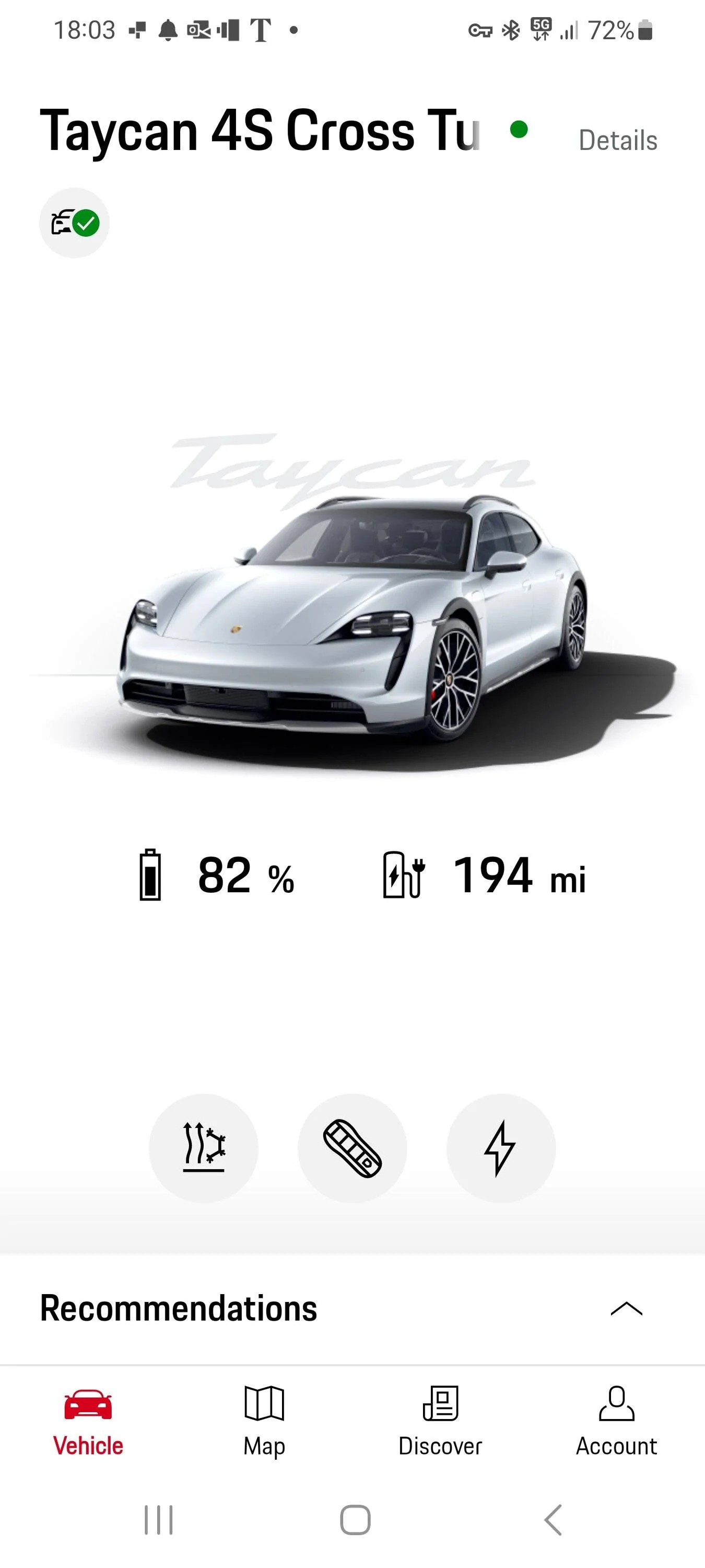 Porsche Taycan My Porsche App connectivity Screenshot_20230609_180337_My Porsch