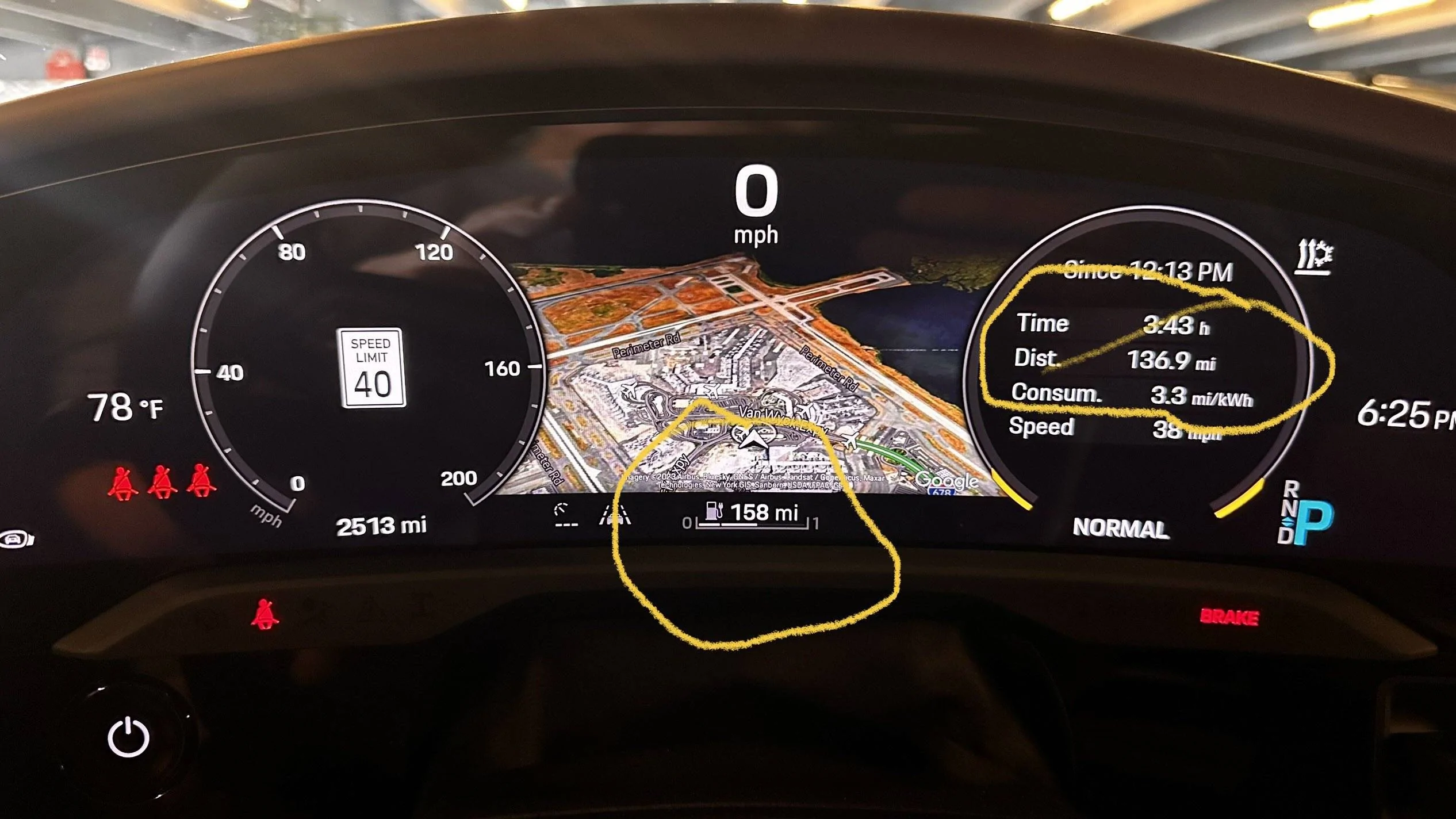 Porsche Taycan Taycan Turbo Utility/Range Exceeded Expectations JFK Arrival Status (pre-departure)