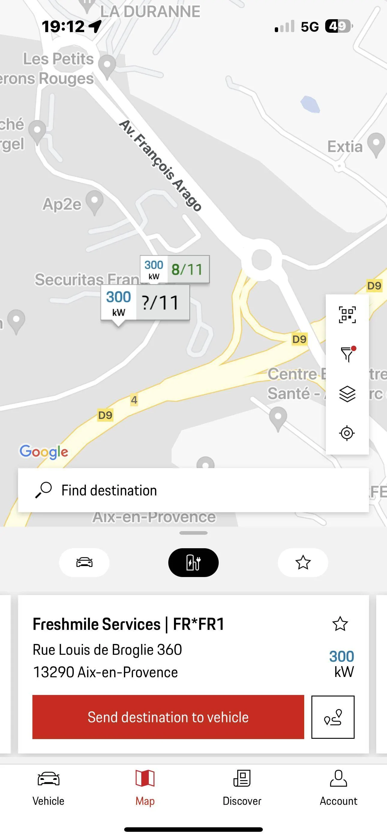 Porsche Taycan Porsche Navigation vs ABRP vs Apple Maps EV Routing -- Pros and Cons IMG_0564