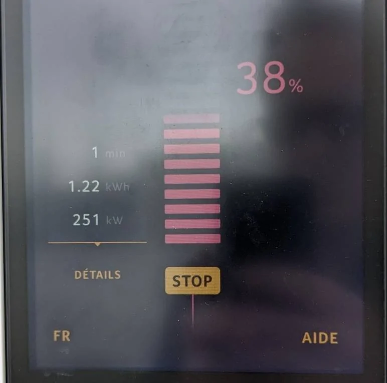 Porsche Taycan Highway in Germany: speed, consumption, charging, preheat pxl_20230619_094430378