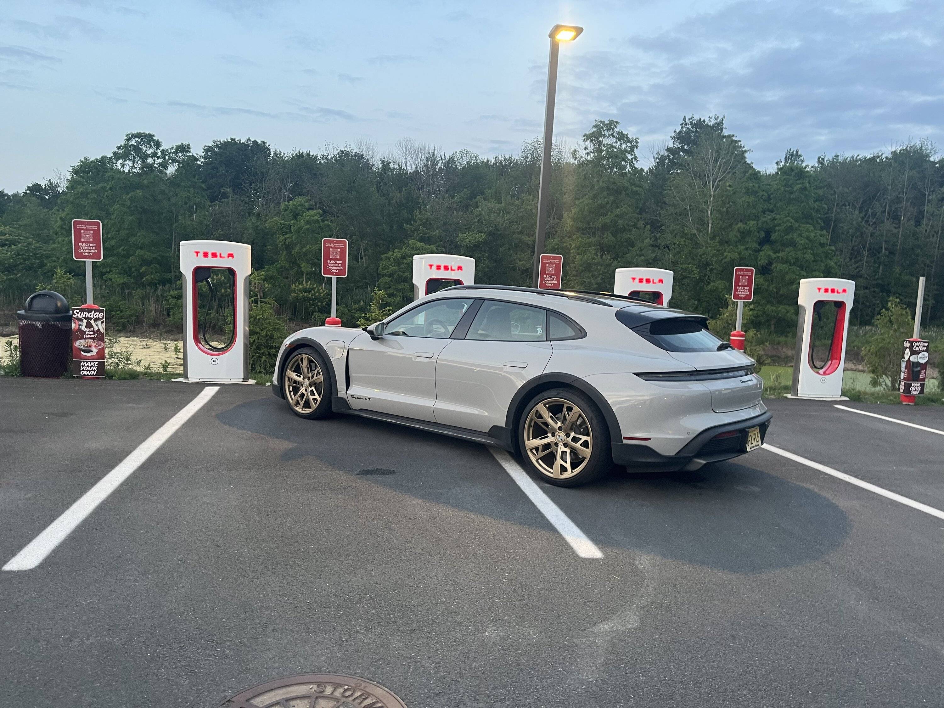Porsche Taycan What charge speeds are you getting at Tesla SC ED443D4C-7F43-4083-84C2-7890D89D11D8