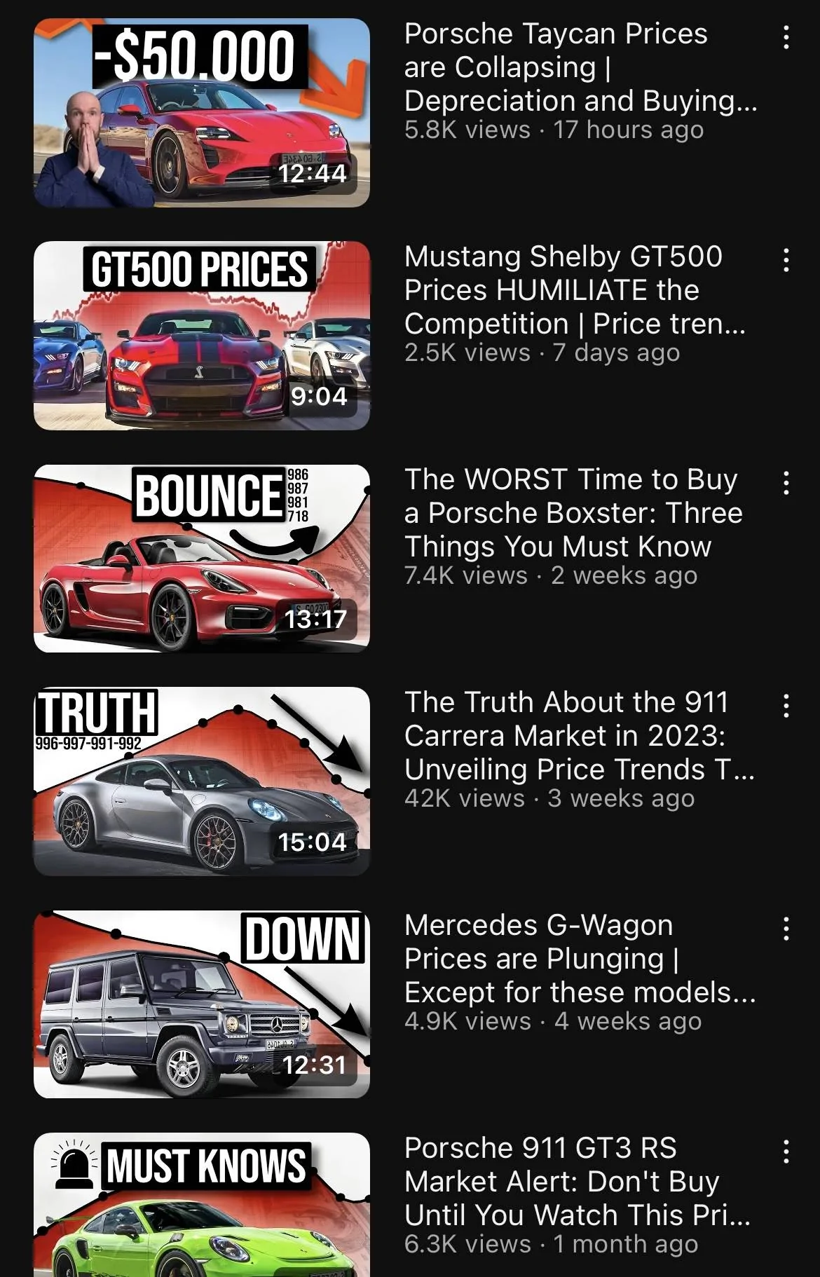 Porsche Taycan Video: "Porsche Taycan Prices are Collapsing" 1687691615475