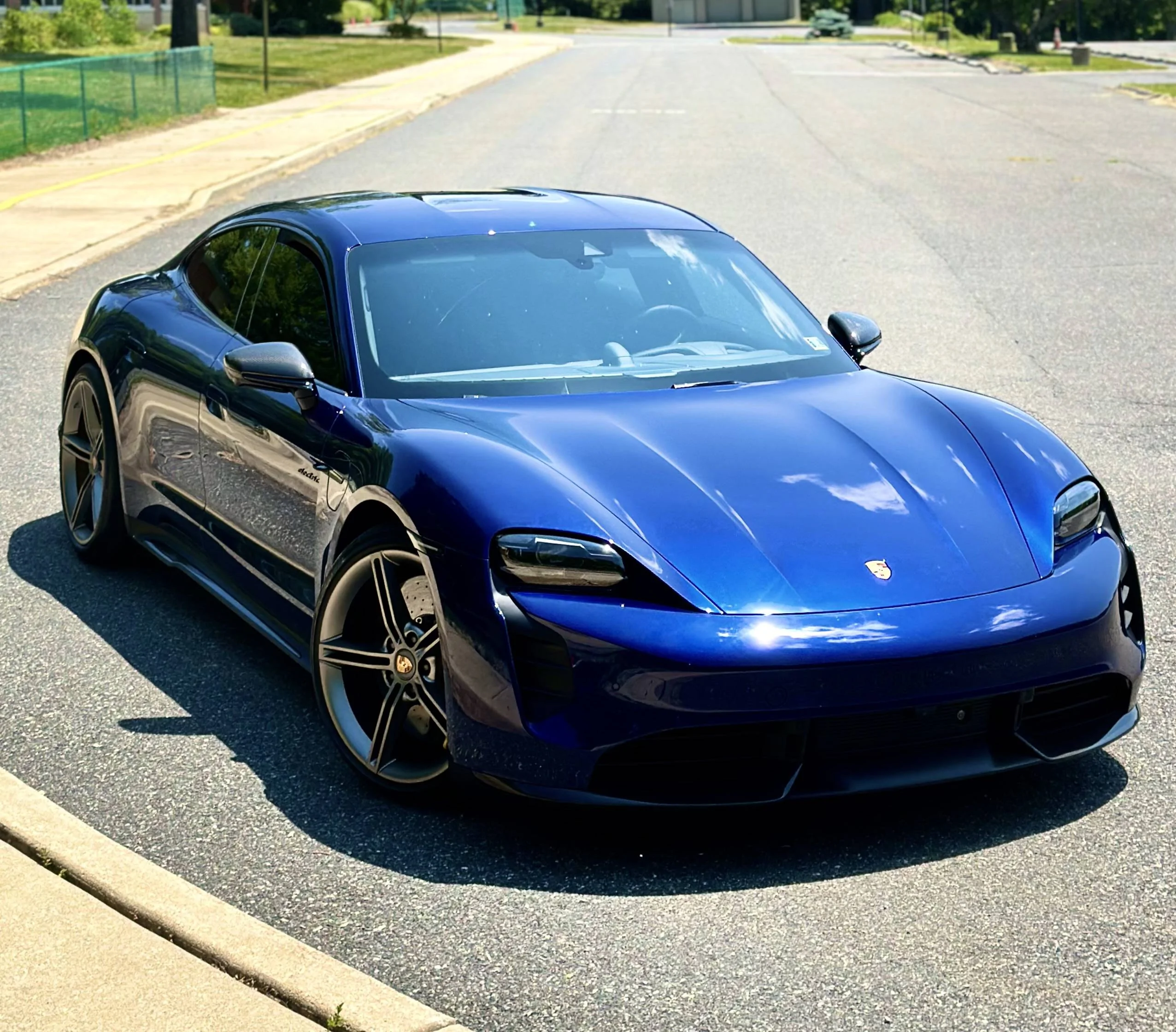 Porsche Taycan 4th Taycan Arrival: MY23 Gentian Blue IMG_1148